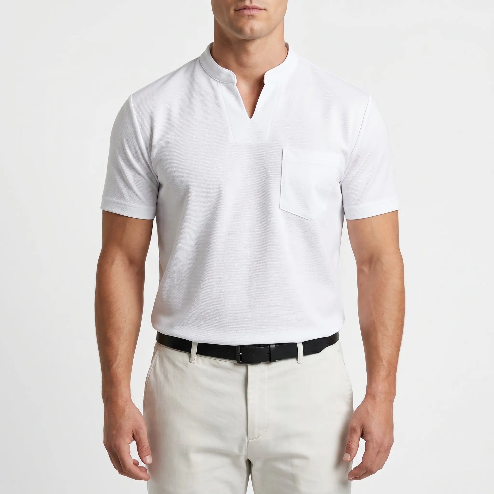 Vancor™ -  Men's Notch-Neck Shirt -  Smart-Casual Events