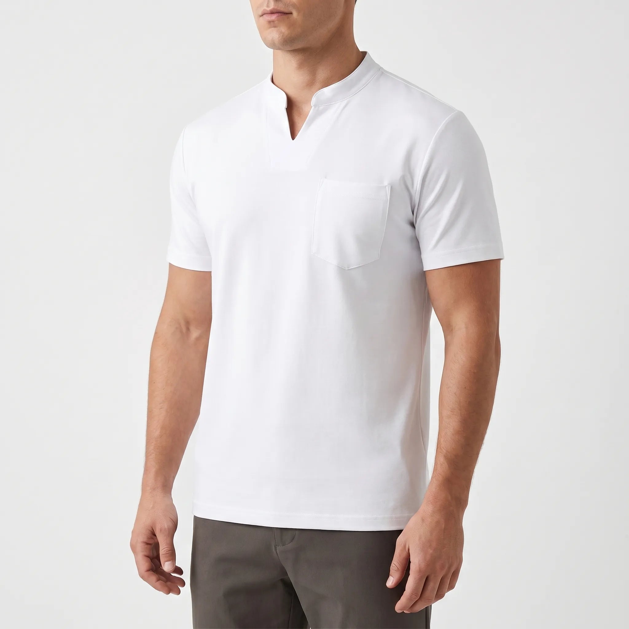 Vancor™ -  Men's Notch-Neck Shirt -  Smart-Casual Events