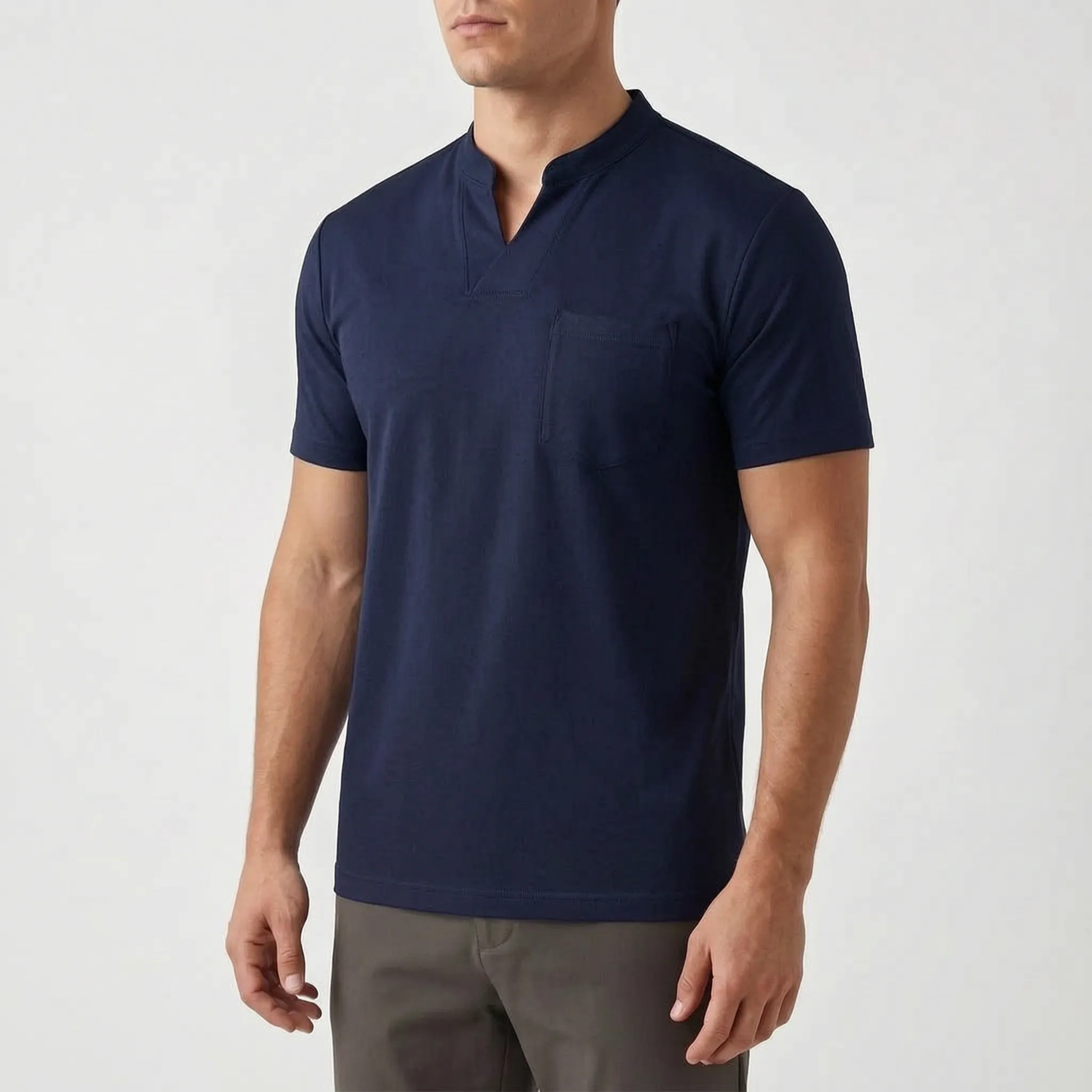 Vancor™ -  Men's Notch-Neck Shirt -  Smart-Casual Events