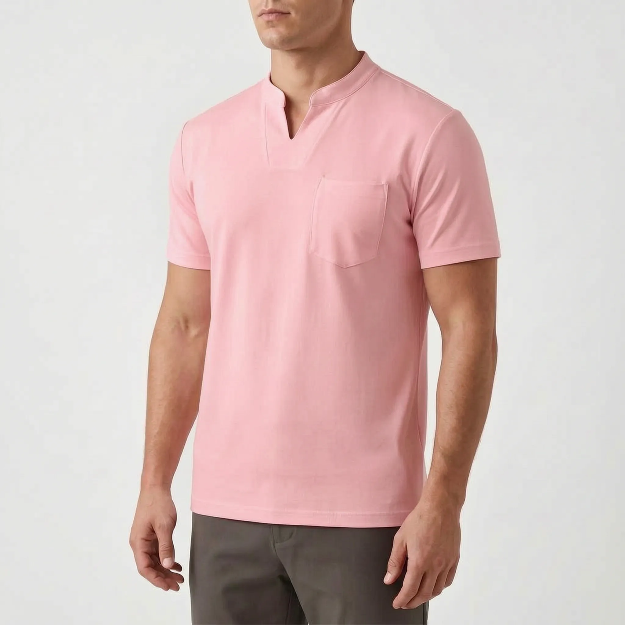 Vancor™ -  Men's Notch-Neck Shirt -  Smart-Casual Events