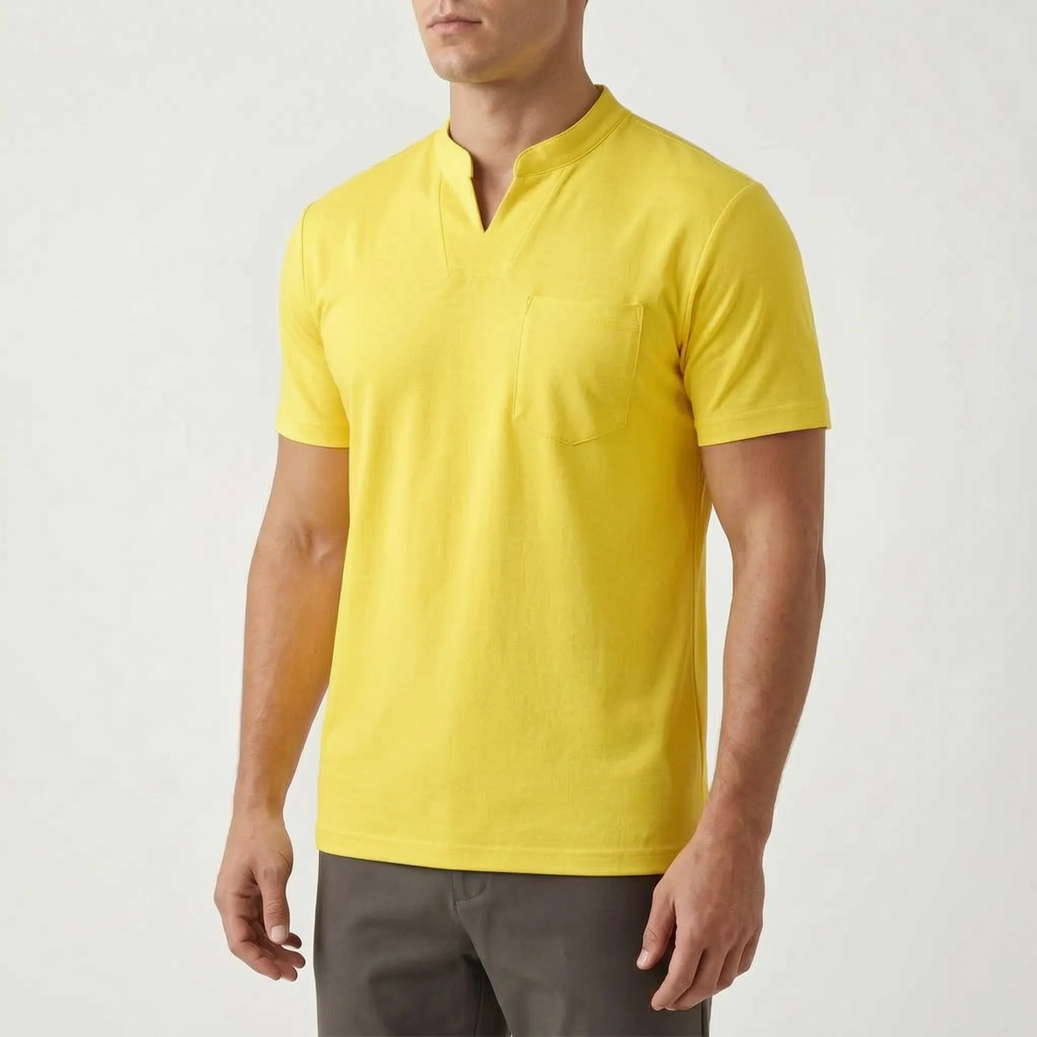 Vancor™ -  Men's Notch-Neck Shirt -  Smart-Casual Events
