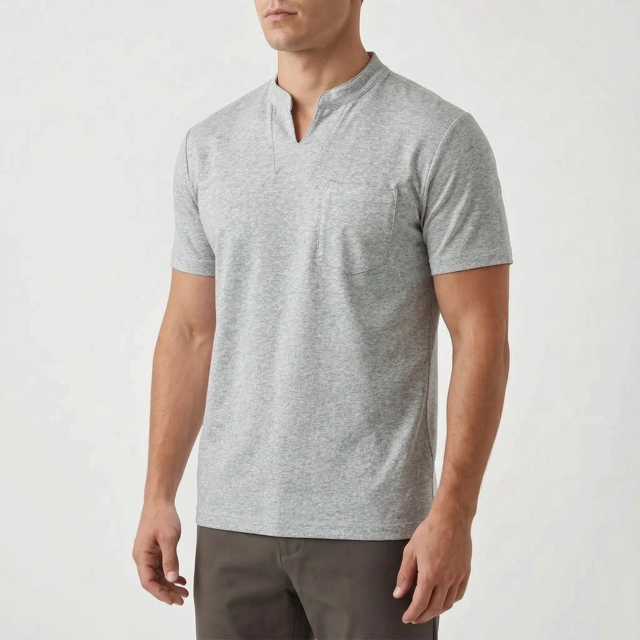Vancor™ -  Men's Notch-Neck Shirt -  Smart-Casual Events