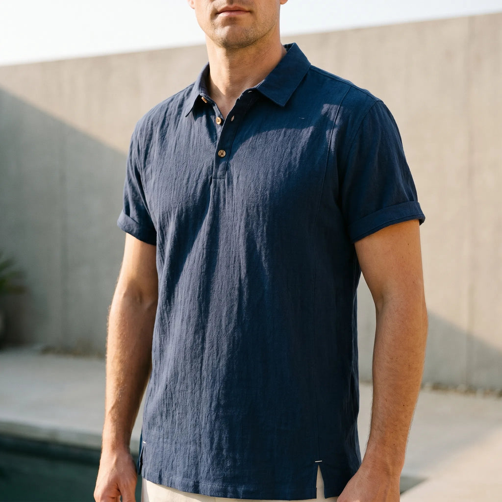 Vandrex™ -  Short Sleeve Casual Polo Shirt -  Smart Casual Dressing