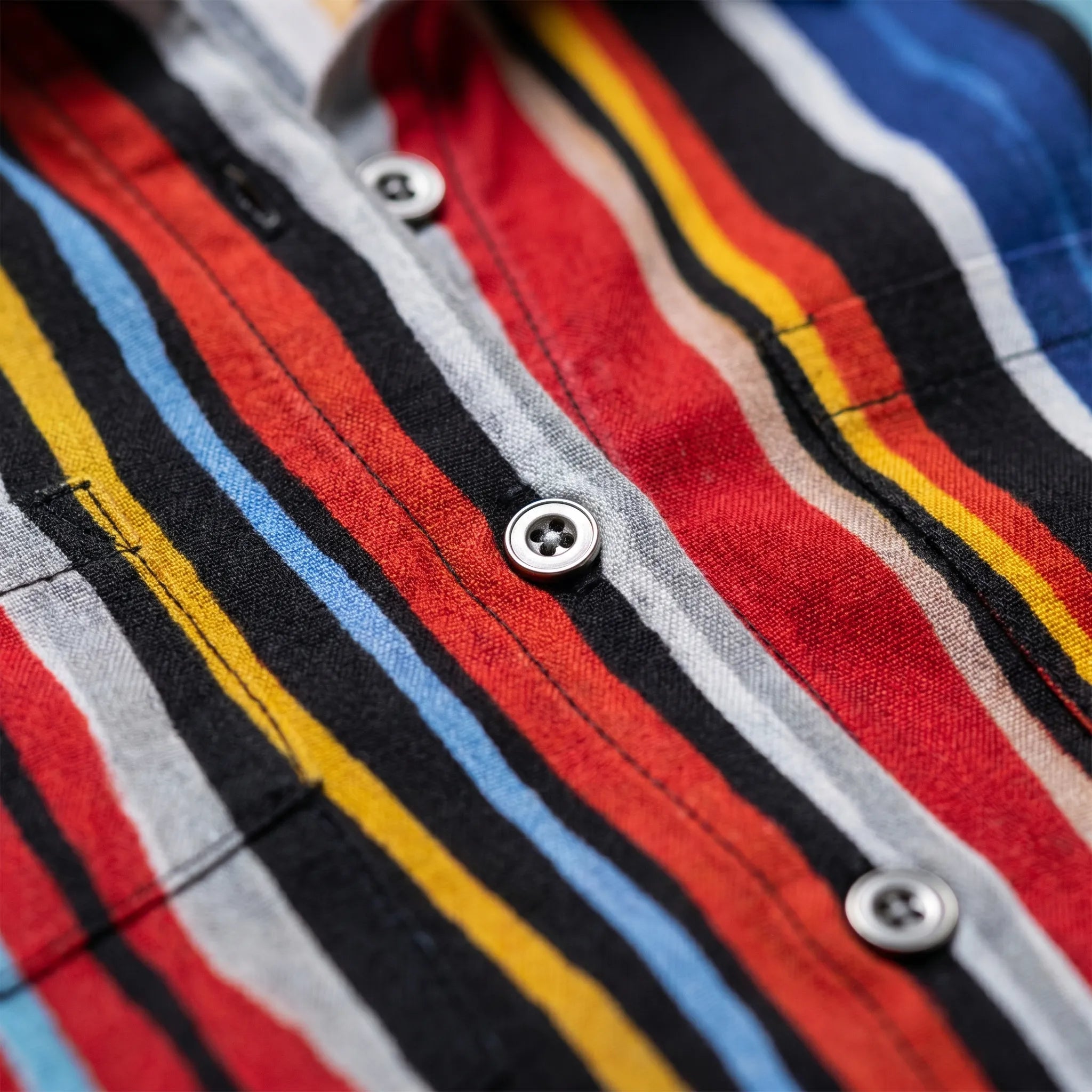 Vantara™ -  Abstract Print Button Blouse -  Everyday Casual Wear