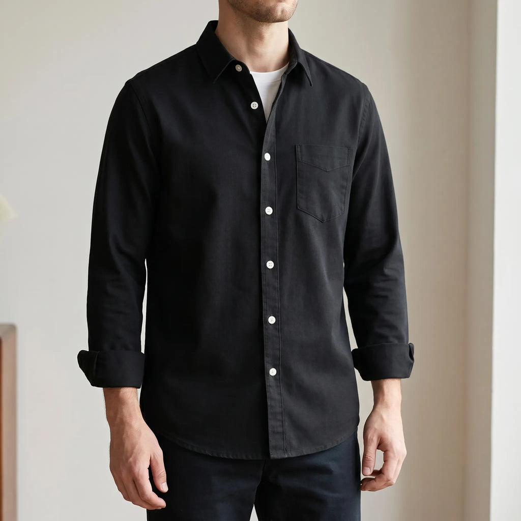 Vanton™ -  Men's Long-Sleeve Shirt -  Office Styling