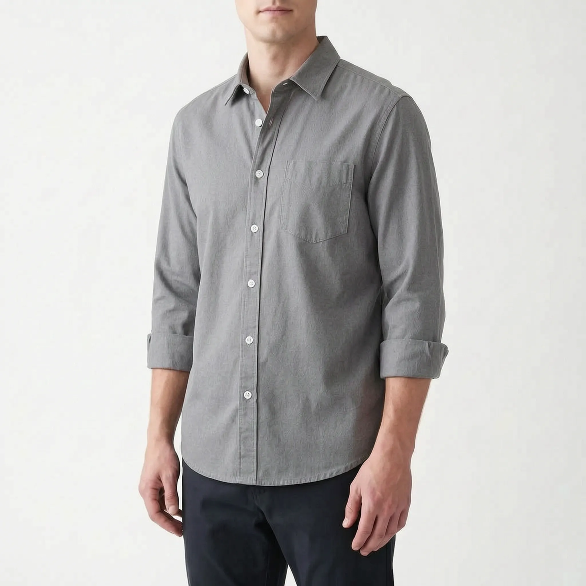 Vanton™ -  Men's Long-Sleeve Shirt -  Office Styling