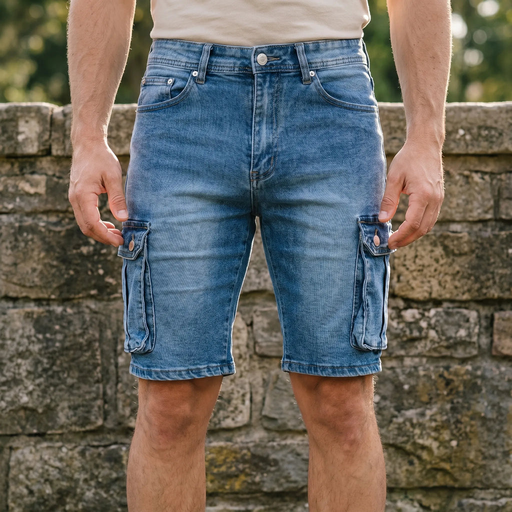 Vantos™ -  Men's Stretch Cargo Shorts -  Carrying Daily Essentials