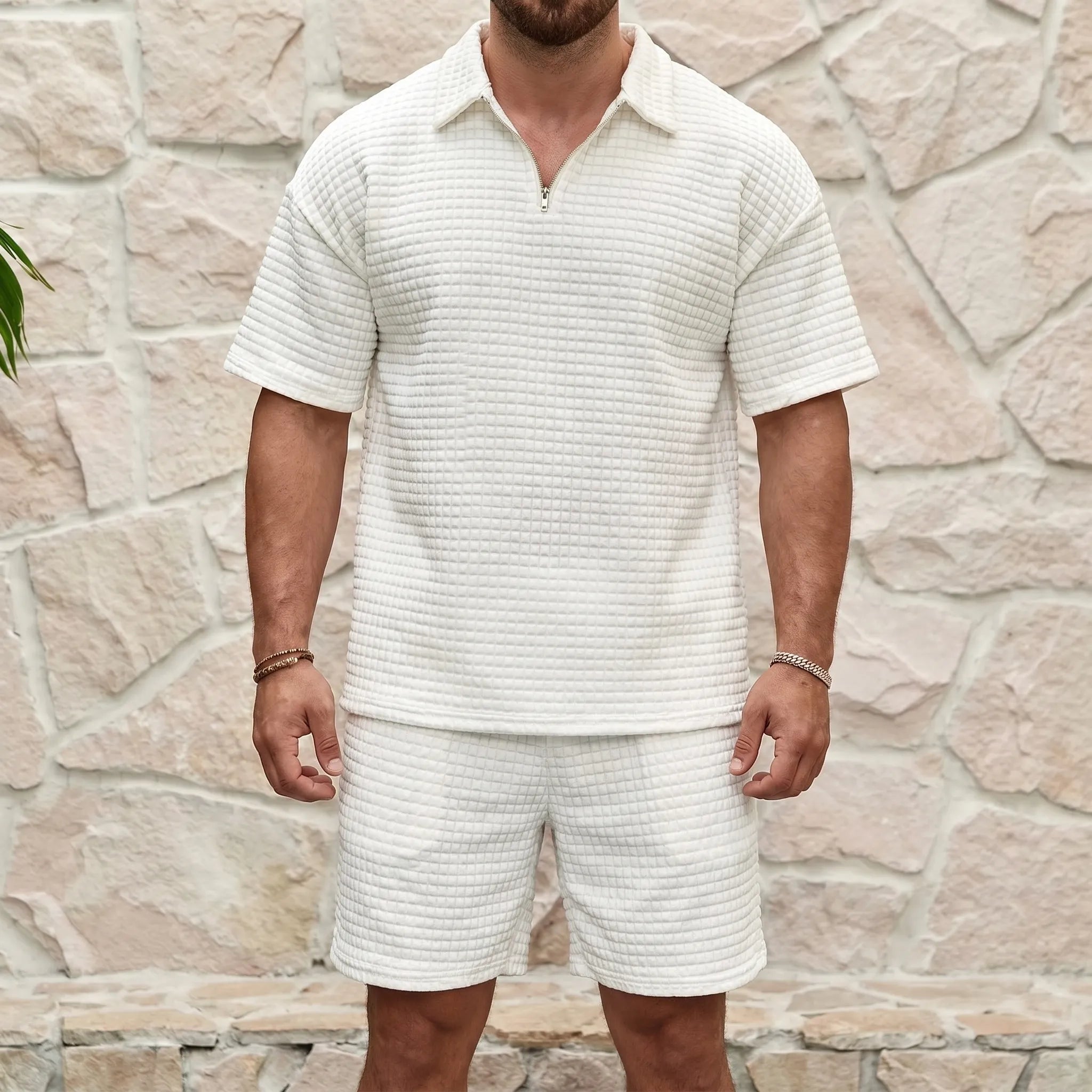 Vayano™ -  Textured Summer Co-Ord Set -  Lounging At Home