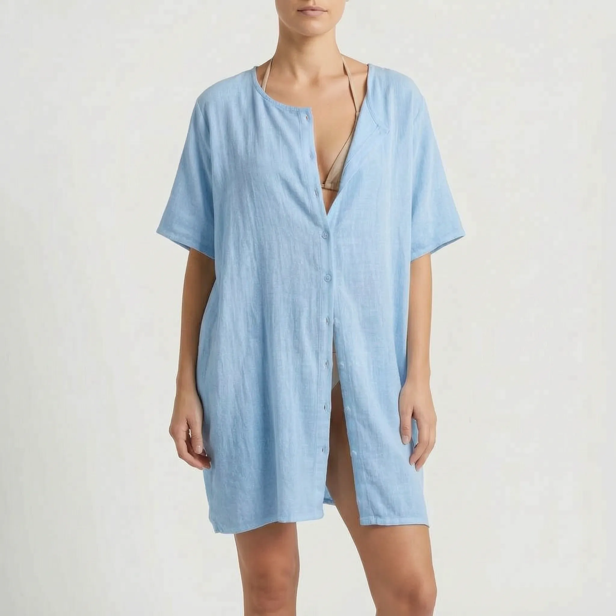 Vayda™ -  Relaxed Beach Cover-Up -  Layering Over Swimwear