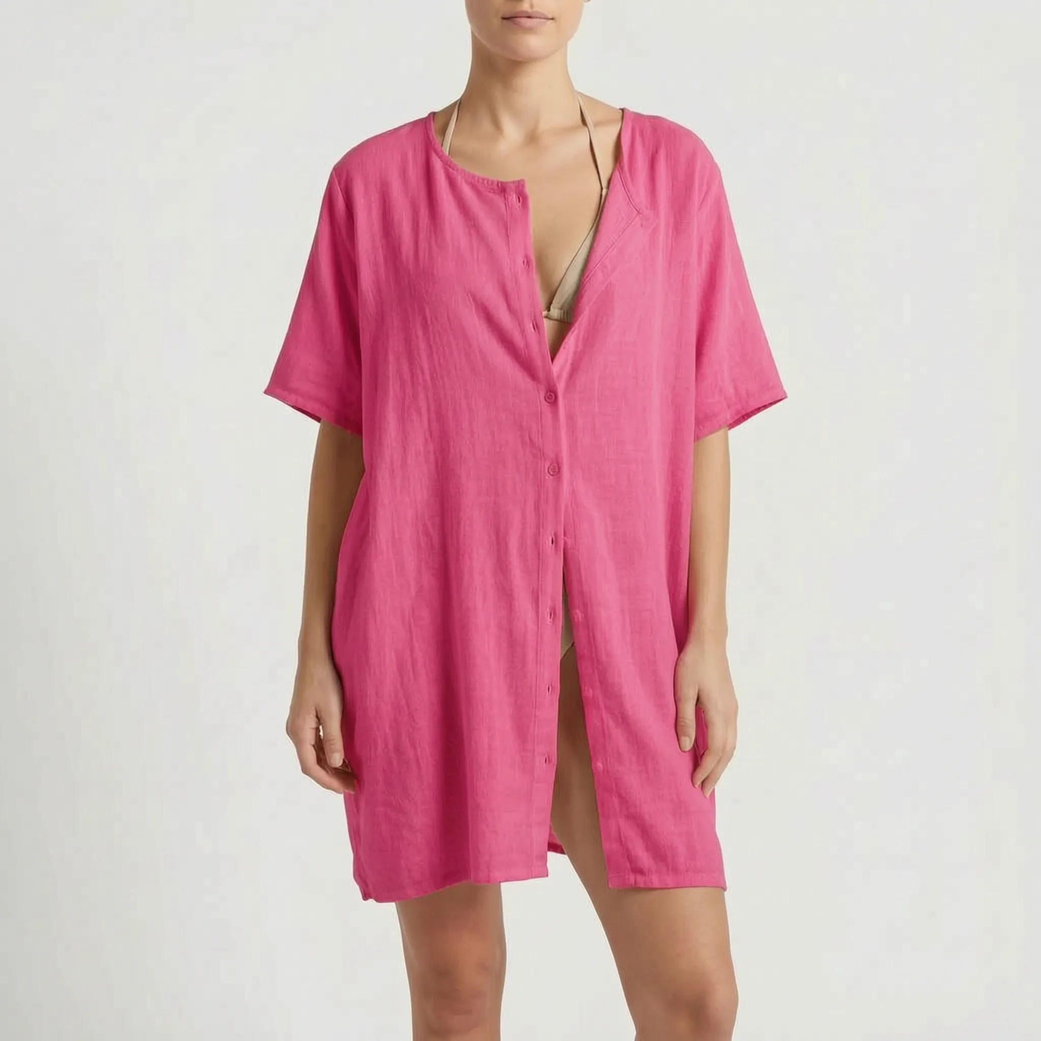 Vayda™ -  Relaxed Beach Cover-Up -  Layering Over Swimwear
