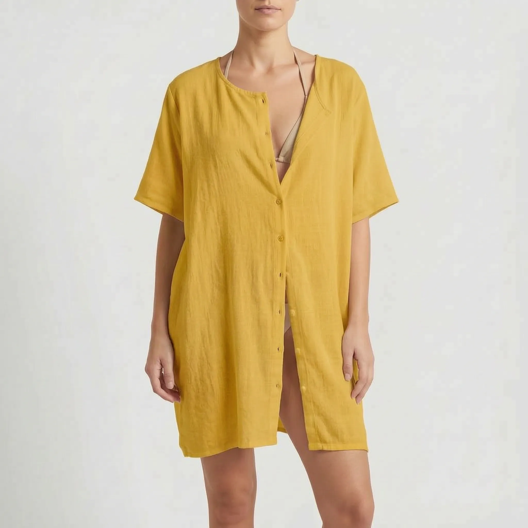 Vayda™ -  Relaxed Beach Cover-Up -  Layering Over Swimwear
