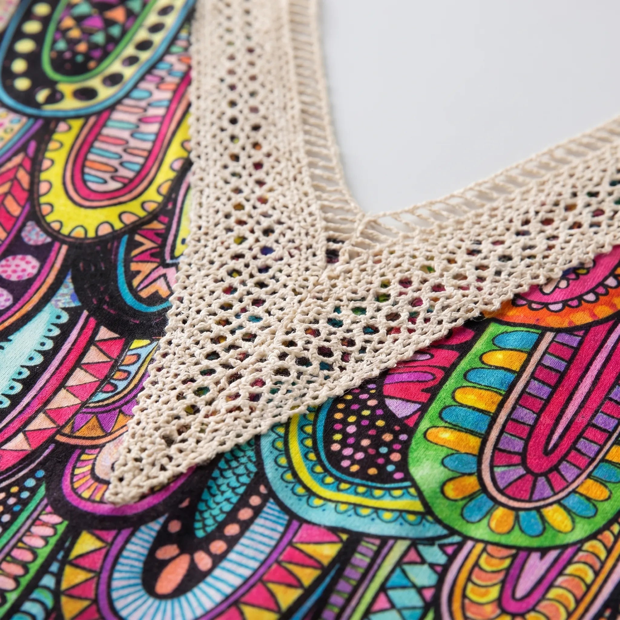 Vaylia™ -  Printed V-Neck Summer Blouse -  Daytime Socialising