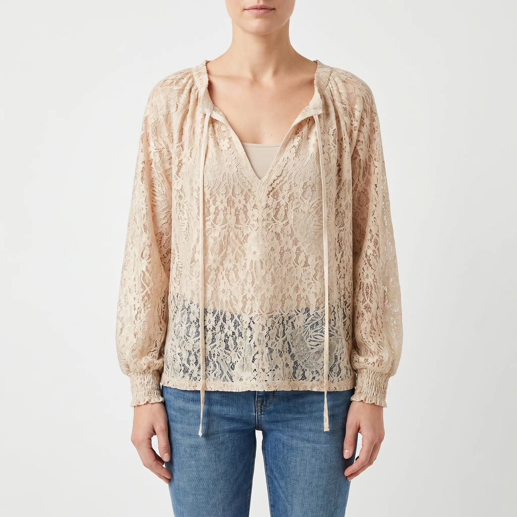 Vayuna™ -  Bohemian Style Long Sleeve Blouse -  Casual Weekend Outings