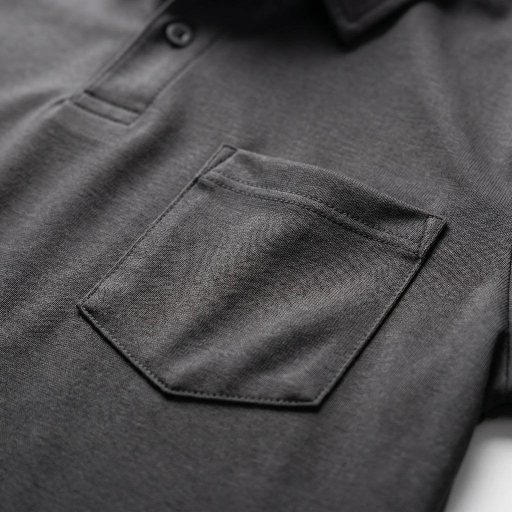 Vellaro™ -  Fitted Men's Short Sleeve Polo Shirt -  Smart Casual Dressing
