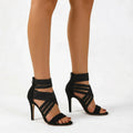 Vellia™ -  Strappy High Heel Pumps -  Formal Evening Events