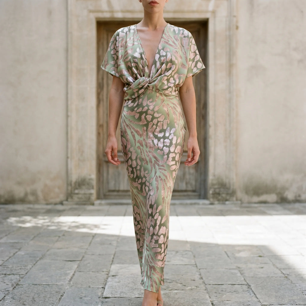 Veloria™ -  Printed Maxi Dress -  Evening Events