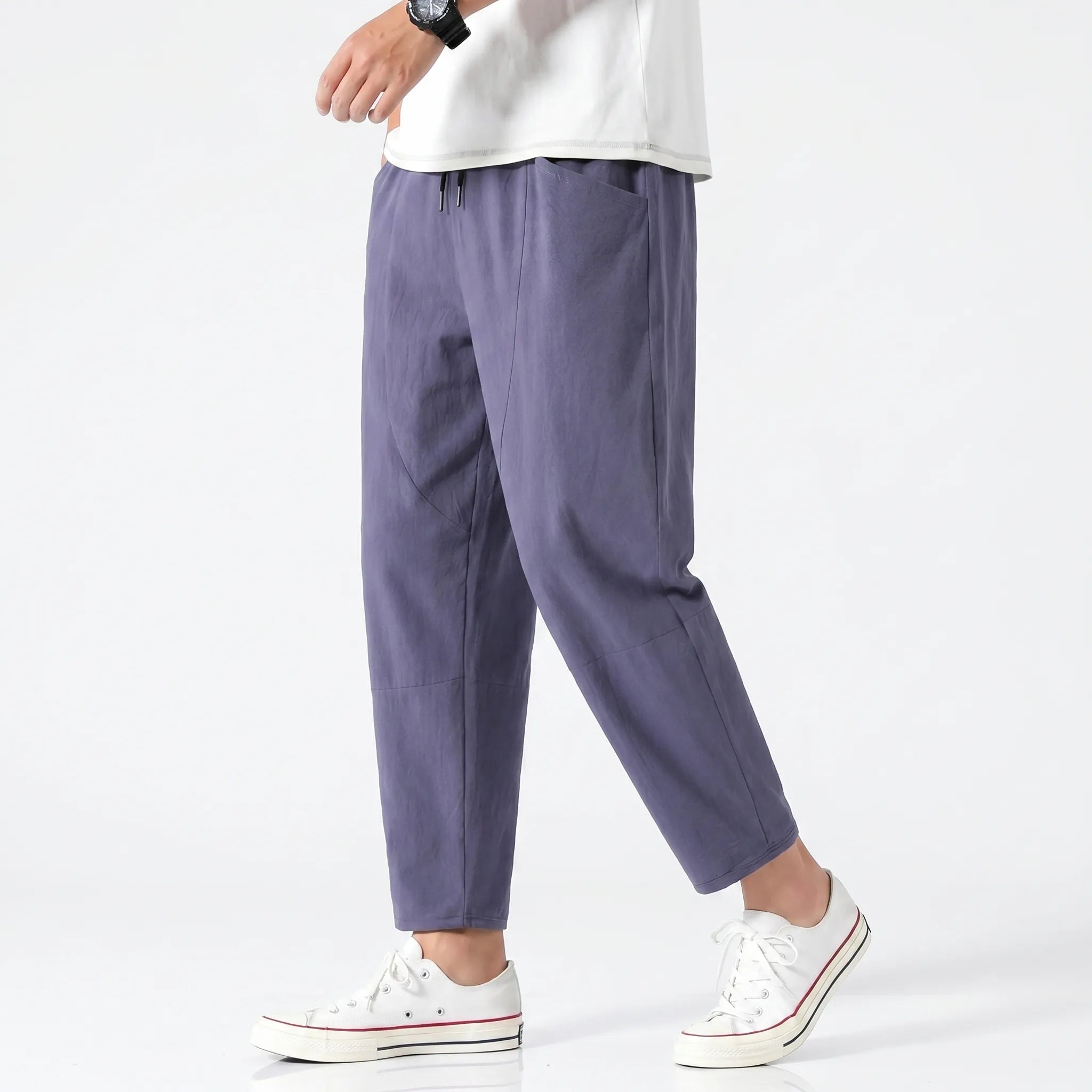 Velsia™ -  Relaxed Fit Cropped Trousers -  Casual Weekend Wear