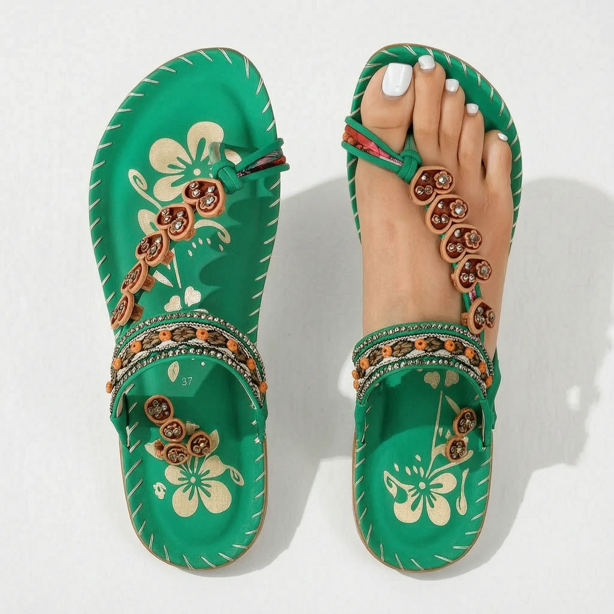 Velsira™ -  Bohemian Flat Sandals -  Casual Outings