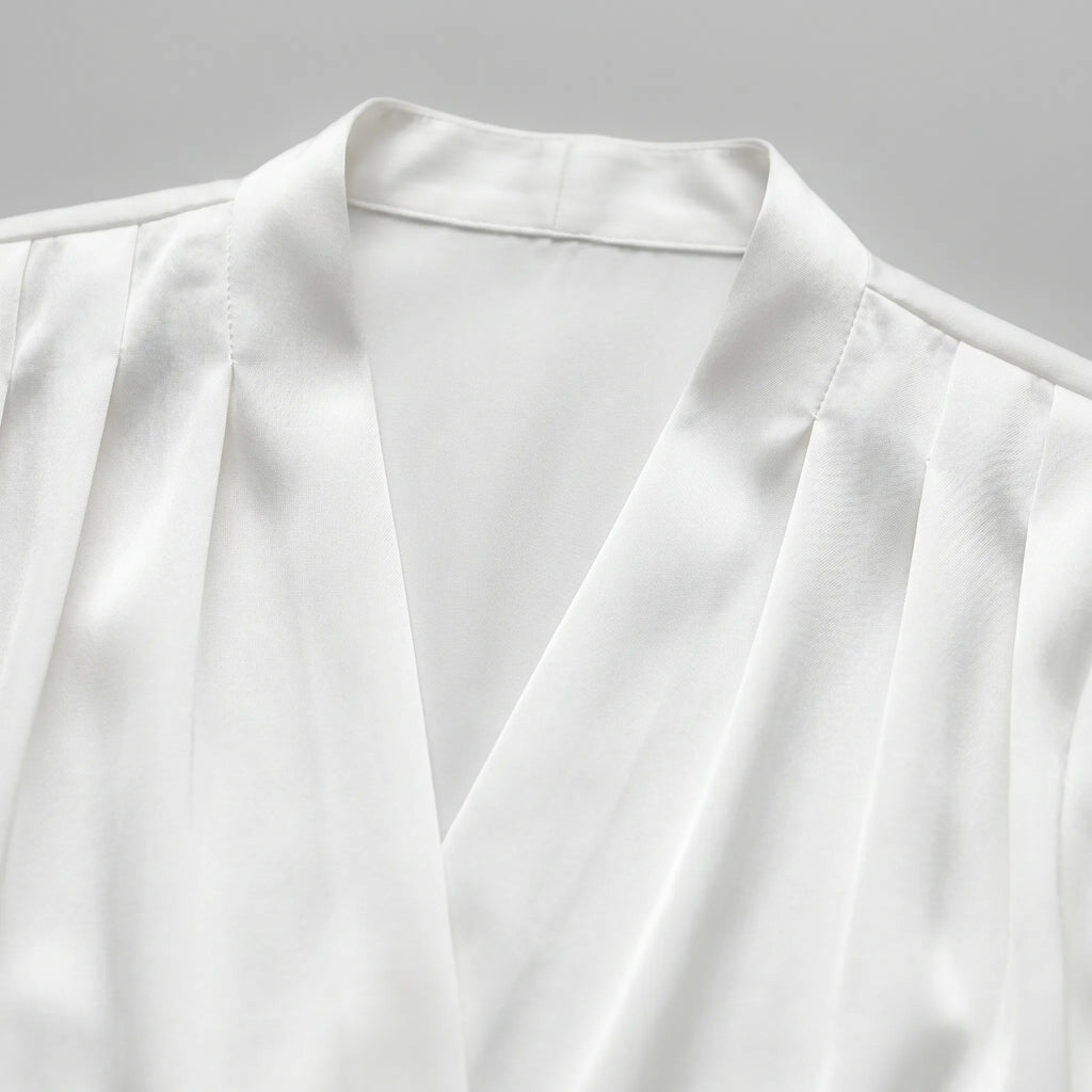 Veltira™ -  V-Neck Long Sleeve Blouse -  Office Wear