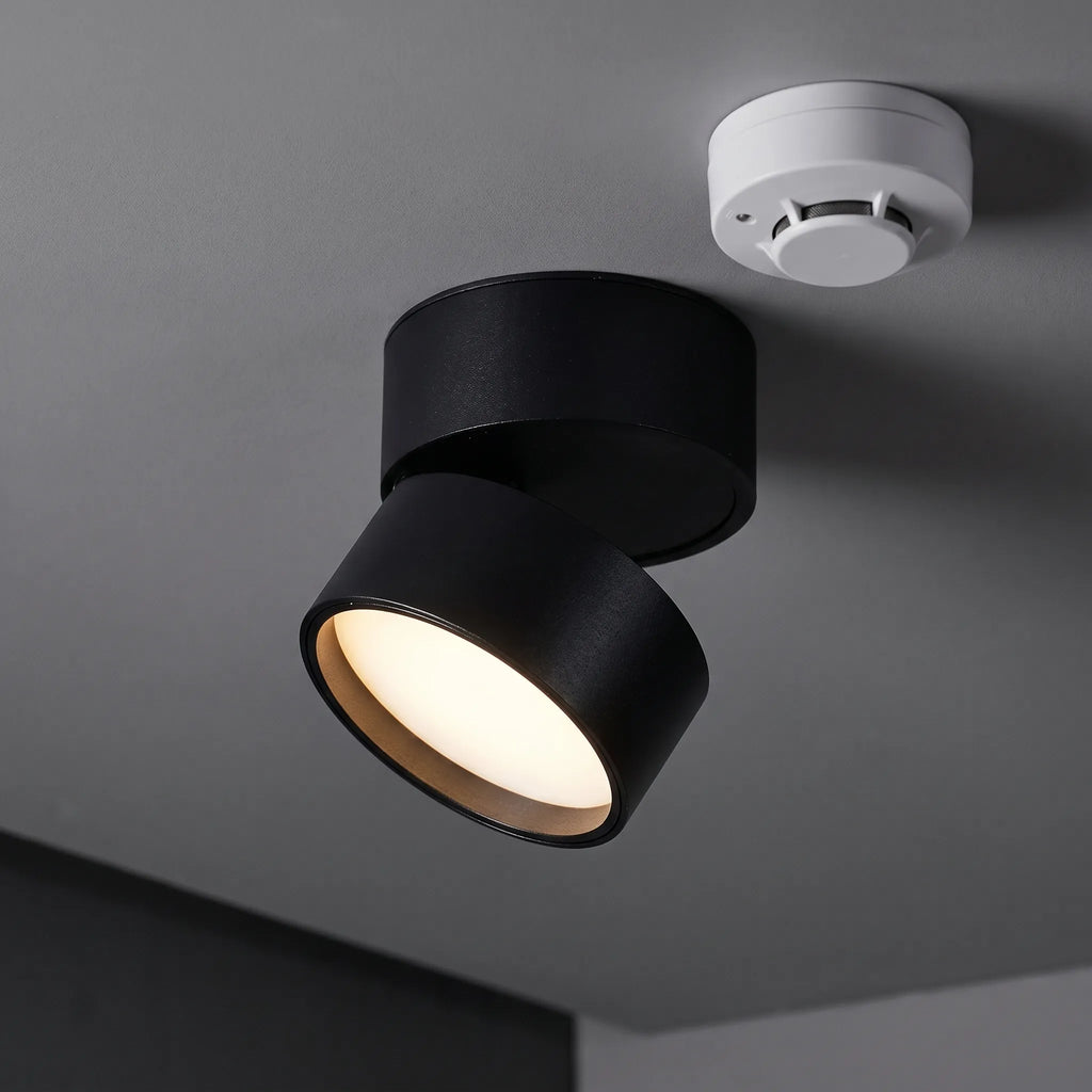 Veltix™ -  Cylindrical Surface Mounted Ceiling Downlight -  Illuminating Dark Hallways