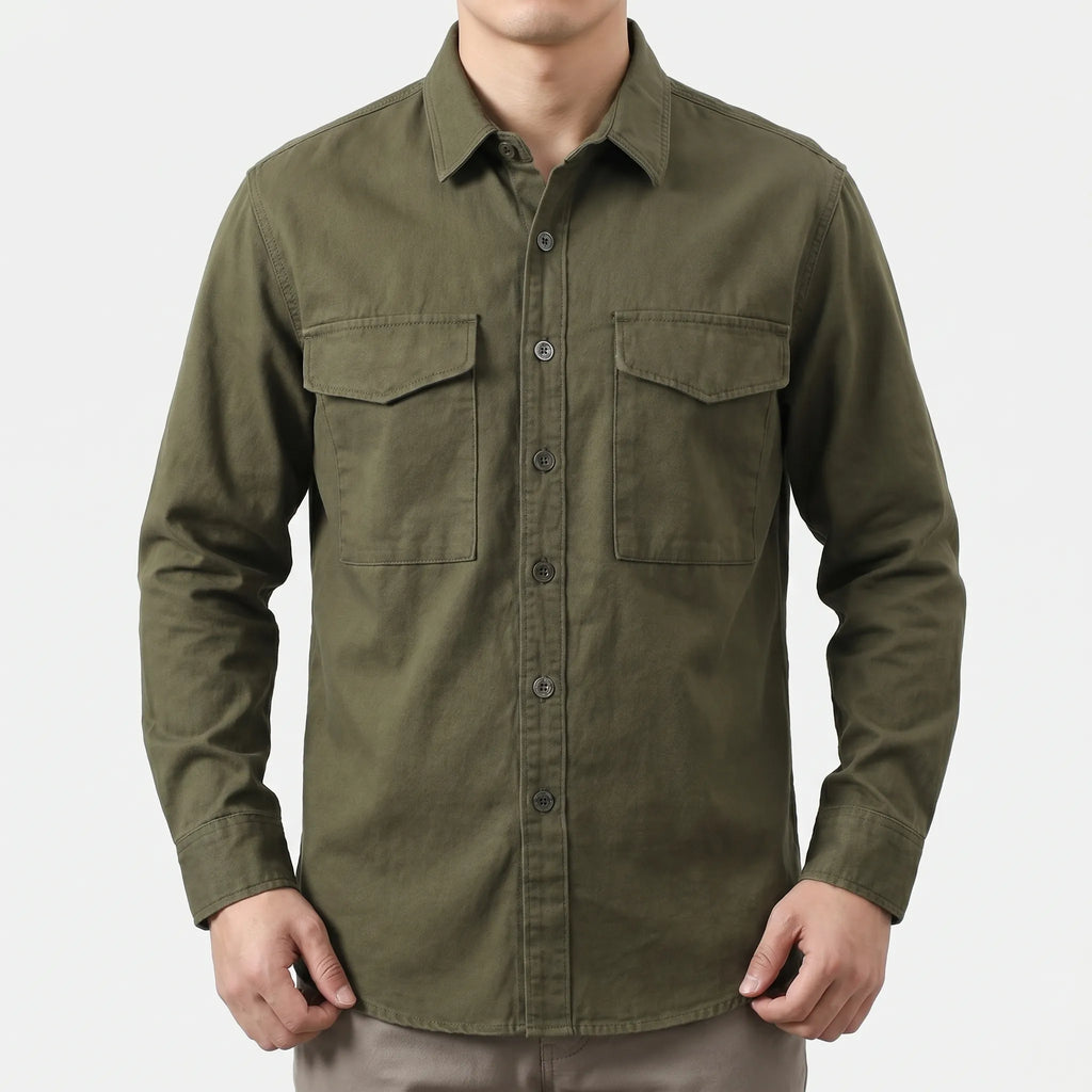 Veltor™ -  Men's Casual Button-Down Shirt -  Everyday Layering