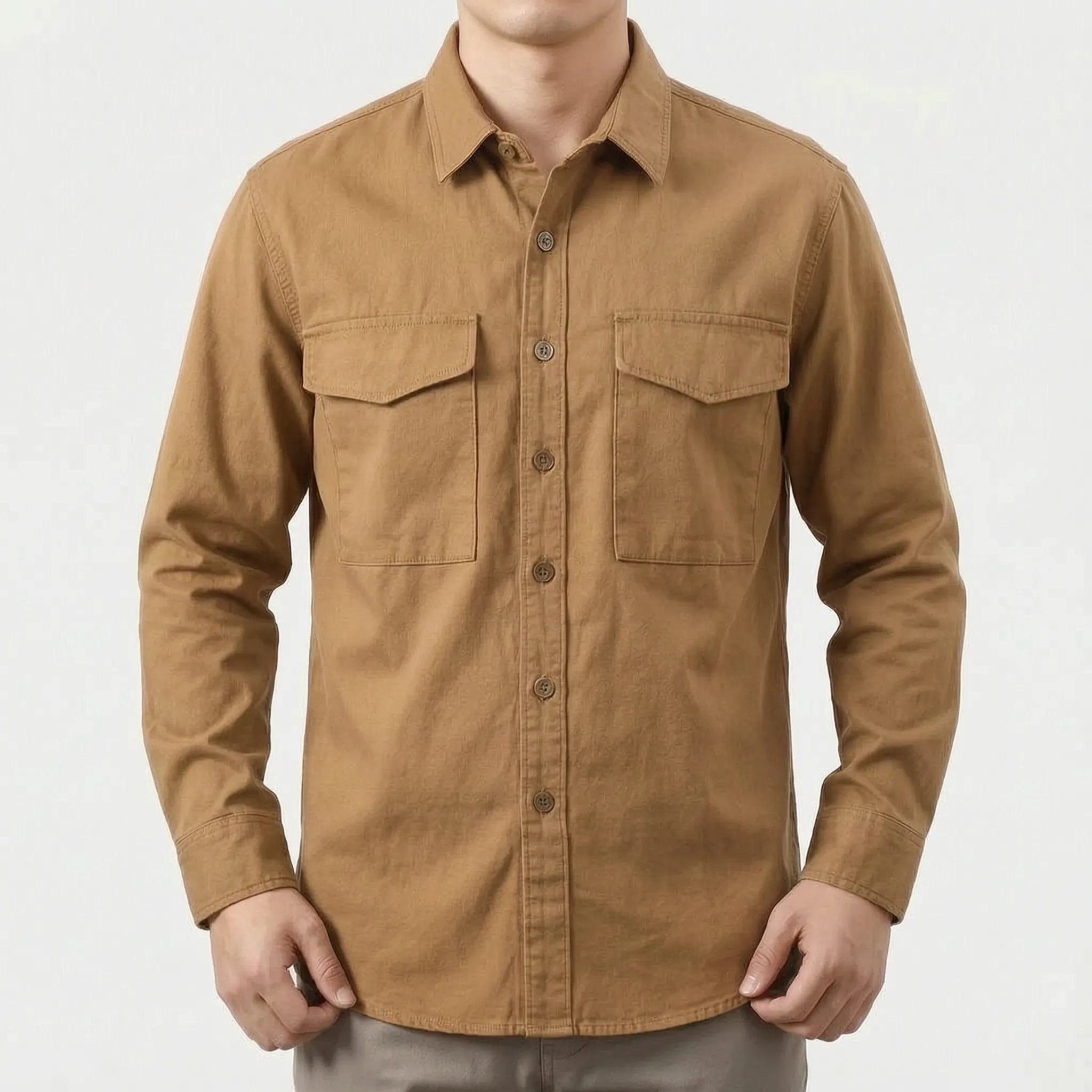 Veltor™ -  Men's Casual Button-Down Shirt -  Everyday Layering