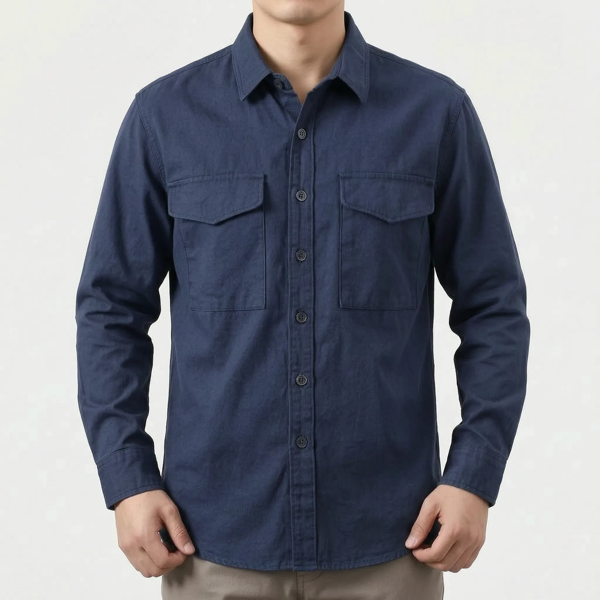 Veltor™ -  Men's Casual Button-Down Shirt -  Everyday Layering