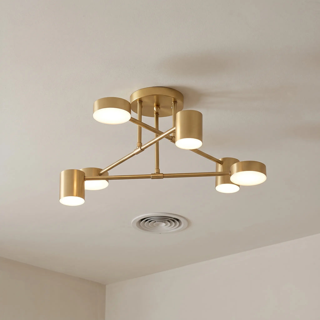 Veltra™ -  Modern Geometric Ceiling Fixture -  Lighting Living Areas