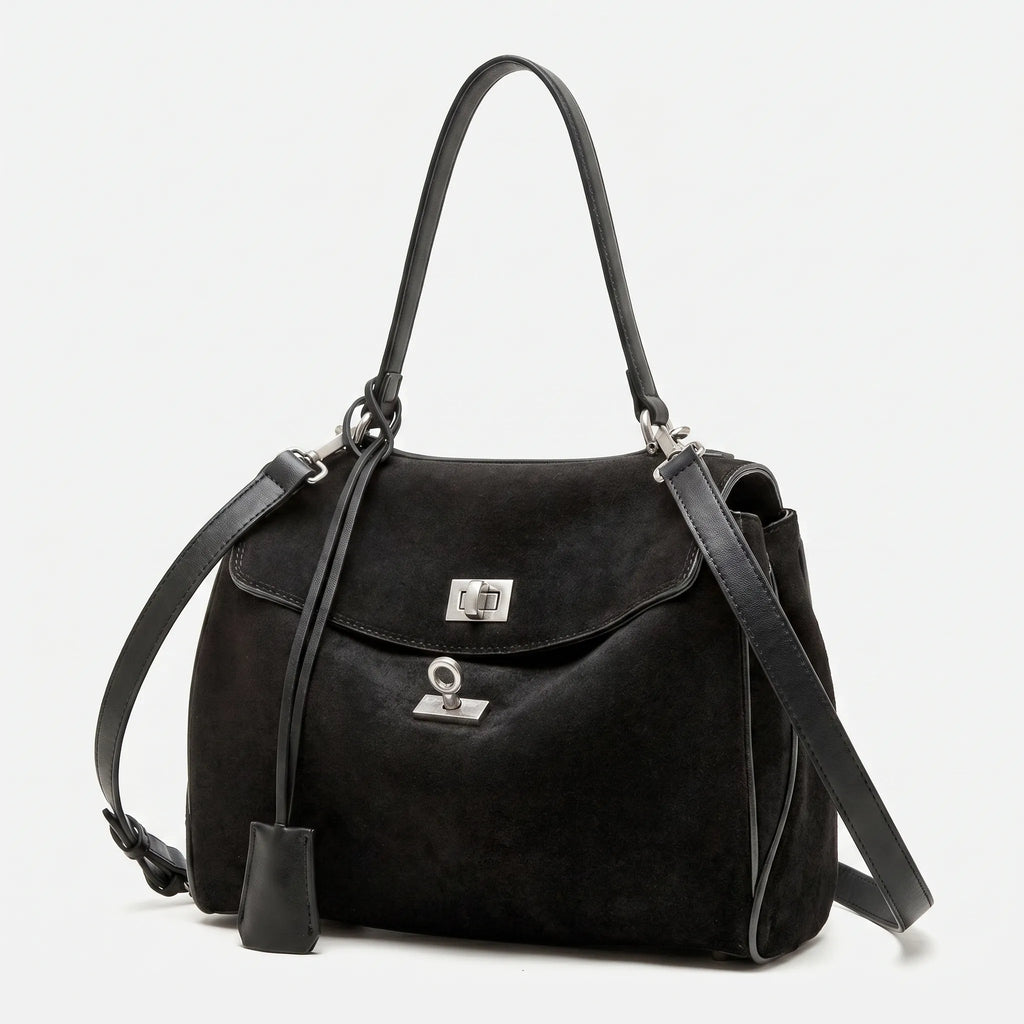 Velura™ -  Soft Textured Top-Handle Bag -  Daily Commuting