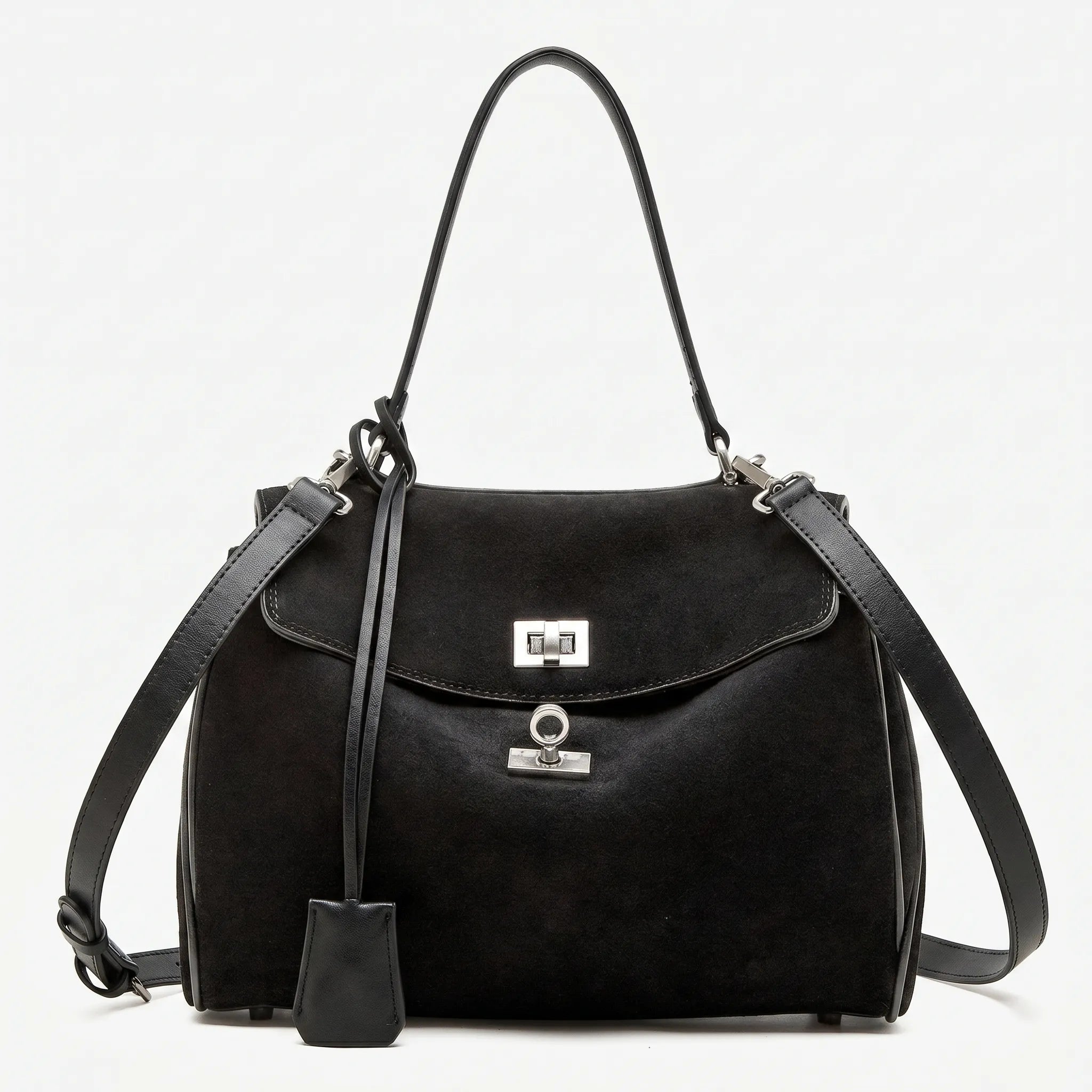 Velura™ -  Soft Textured Top-Handle Bag -  Daily Commuting