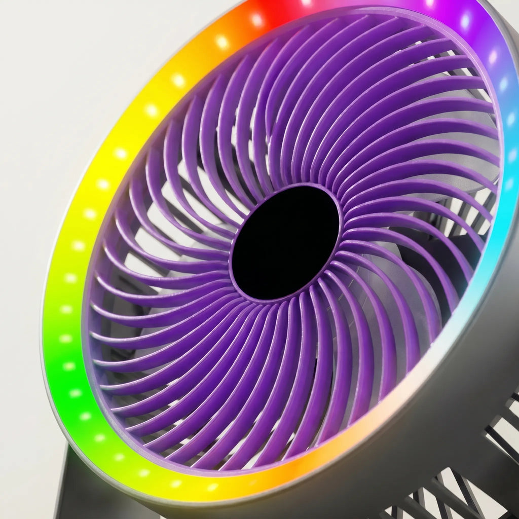 VentoLume™ -  Portable USB Desk Fan -  Cooling Personal Workspaces