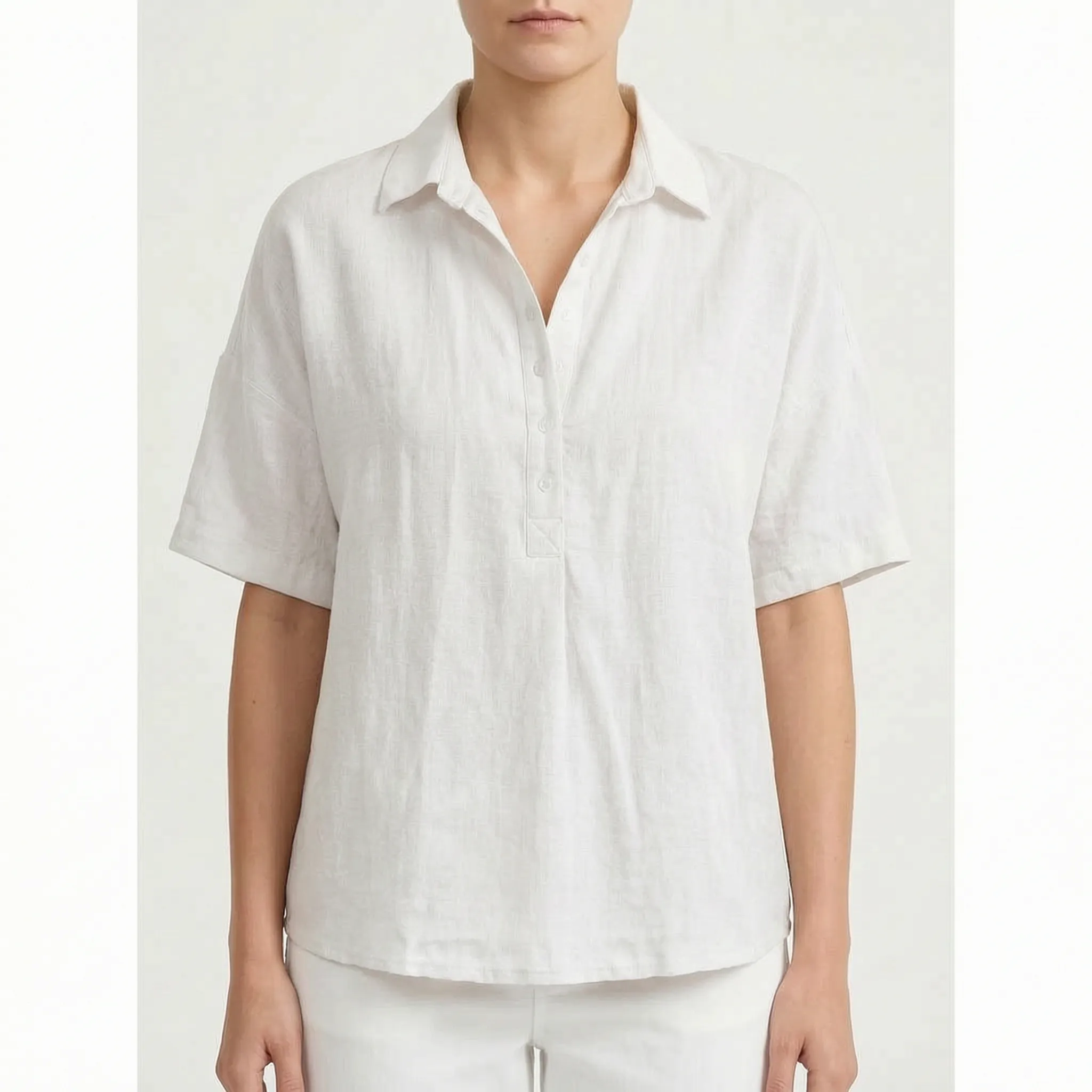 Veralis™ -  Casual Short Sleeve Blouse -  Warm Weather Wear