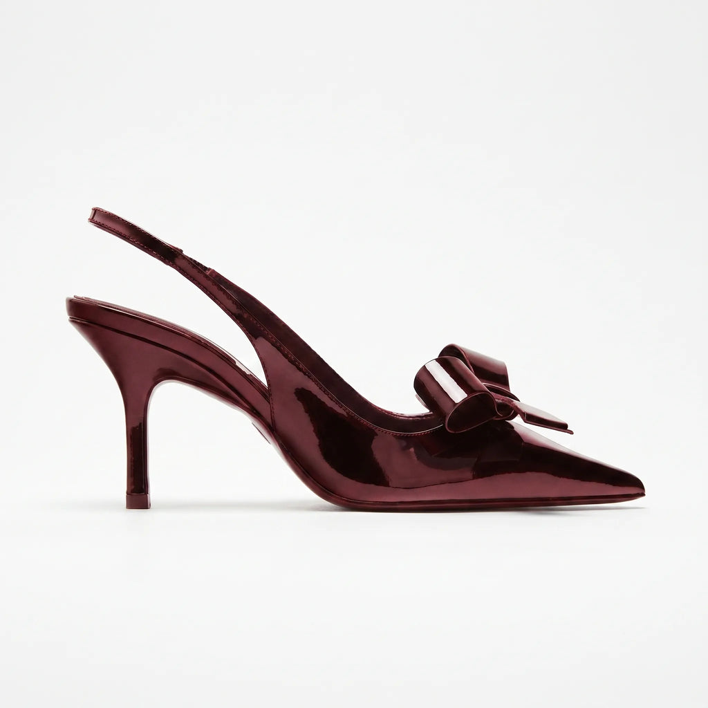 Vernara™ -  Pointed Toe Slingback Heels -  Evening Events