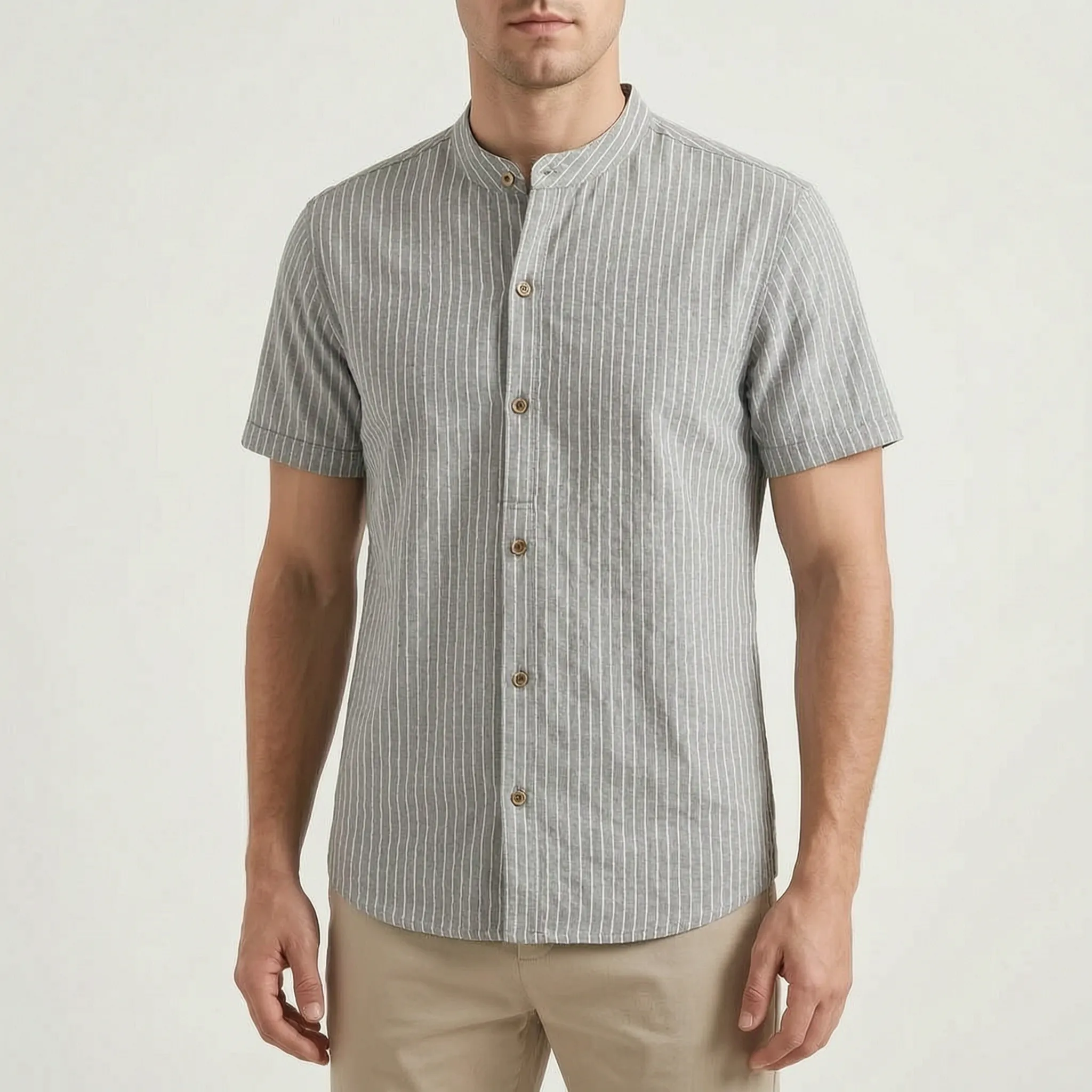 Vertis™ -  Short Sleeve Henley Shirt -  Holiday Sightseeing