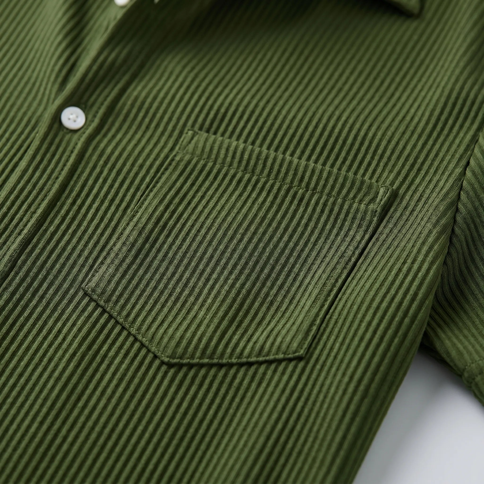 Veshar™ -  Ribbed Short Sleeve Shirt -  Weekend Outings