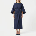 Vesperia™ -  Midi Length Tailored Summer Dress -  Summer Evening Dinners