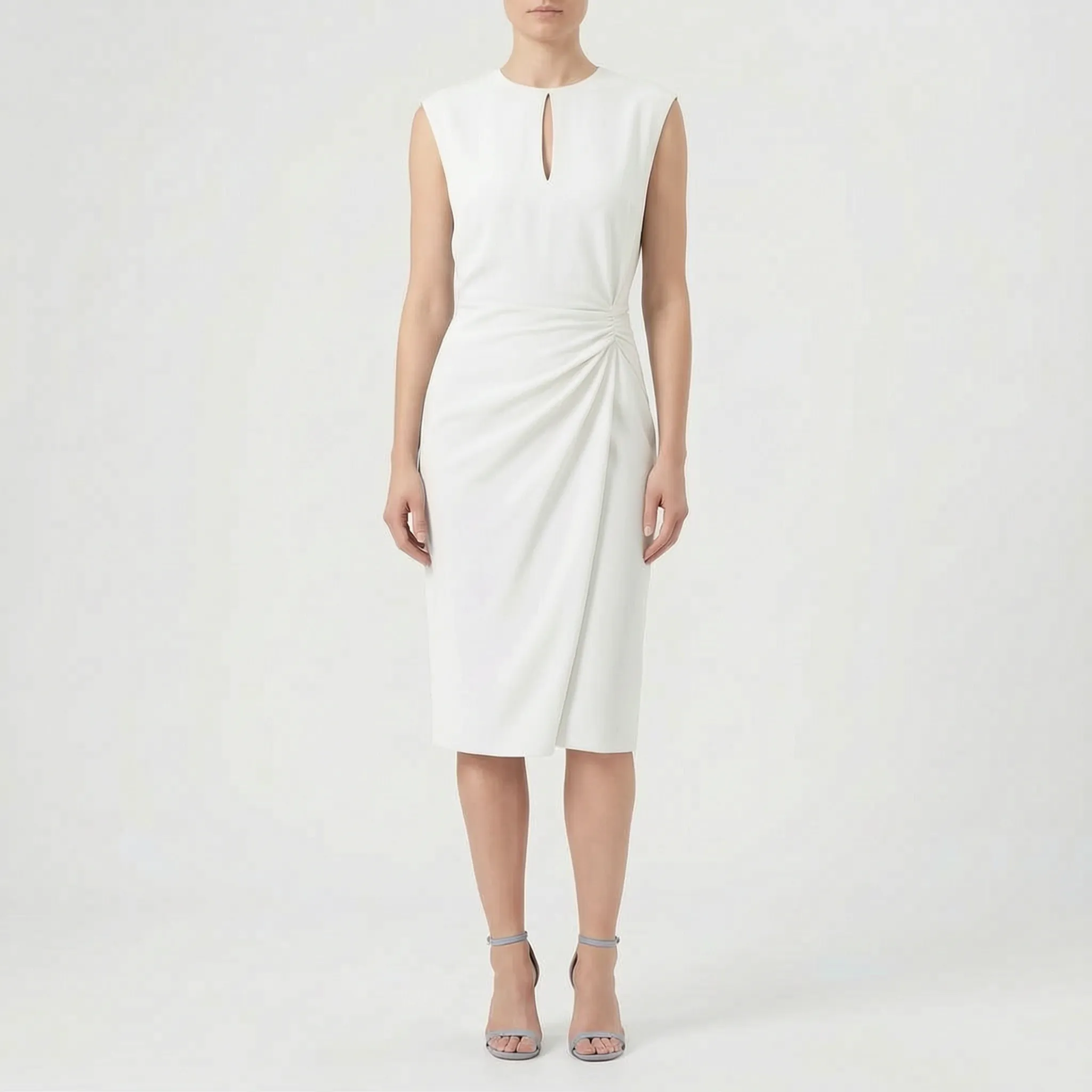 Vesperis™ -  Sleeveless Formal Midi Dress -  Formal Evening Events