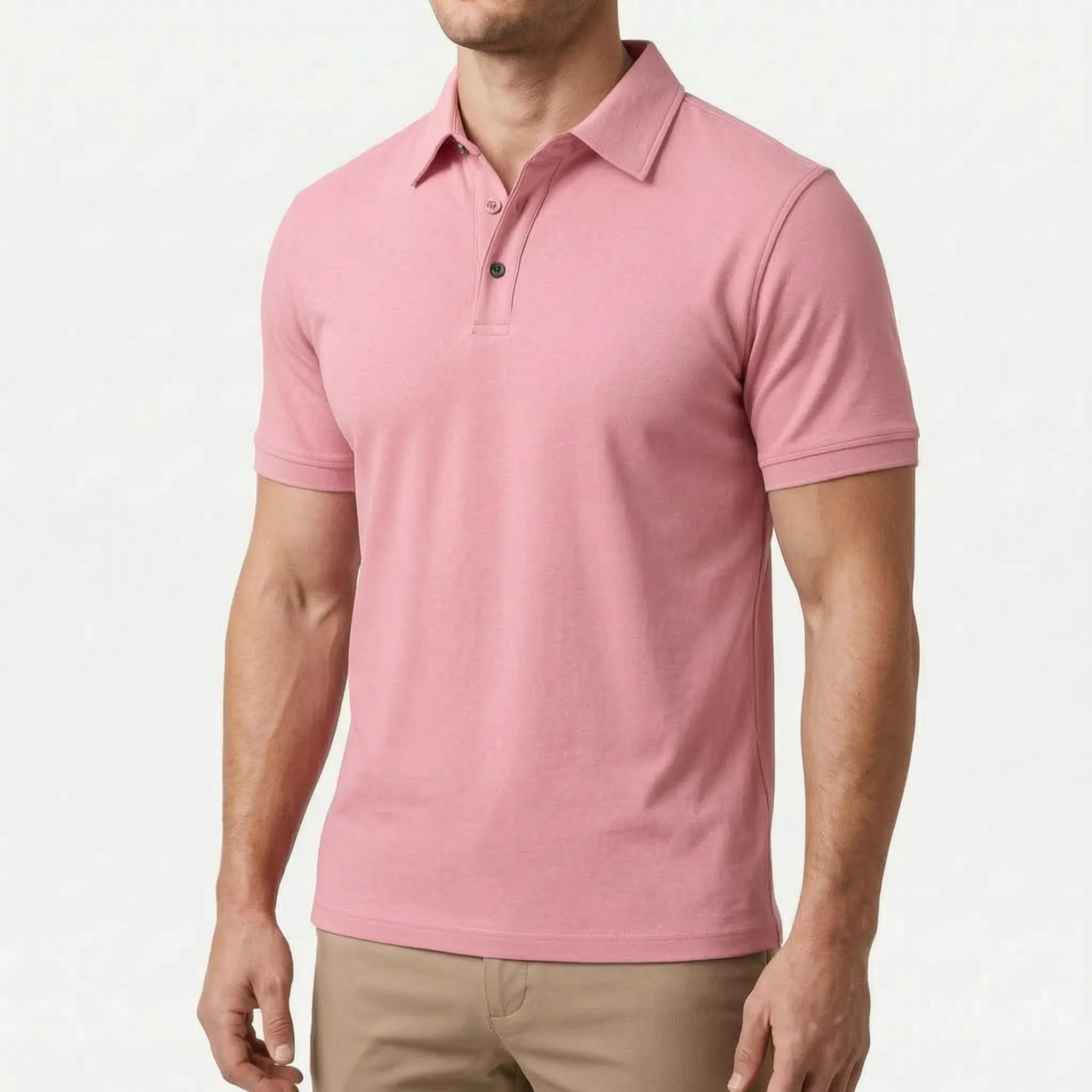 Vespyr™ -  Fitted Short-Sleeve Polo -  Evening Drinks
