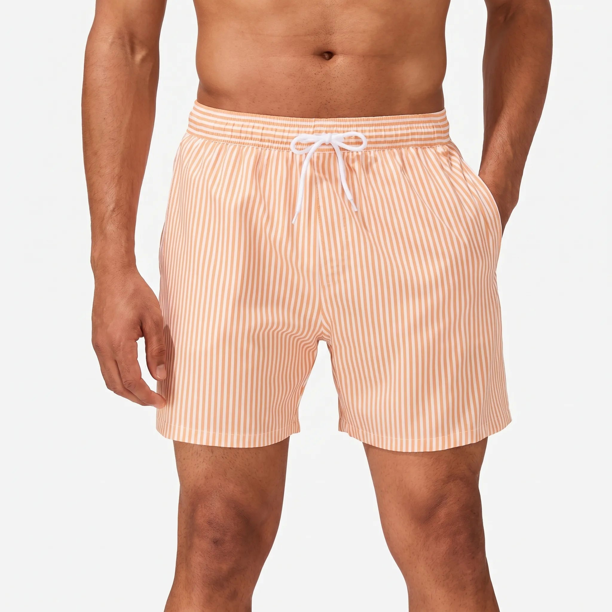 Vevant™ -  Striped Summer Swimming Trunks -  Poolside Lounging