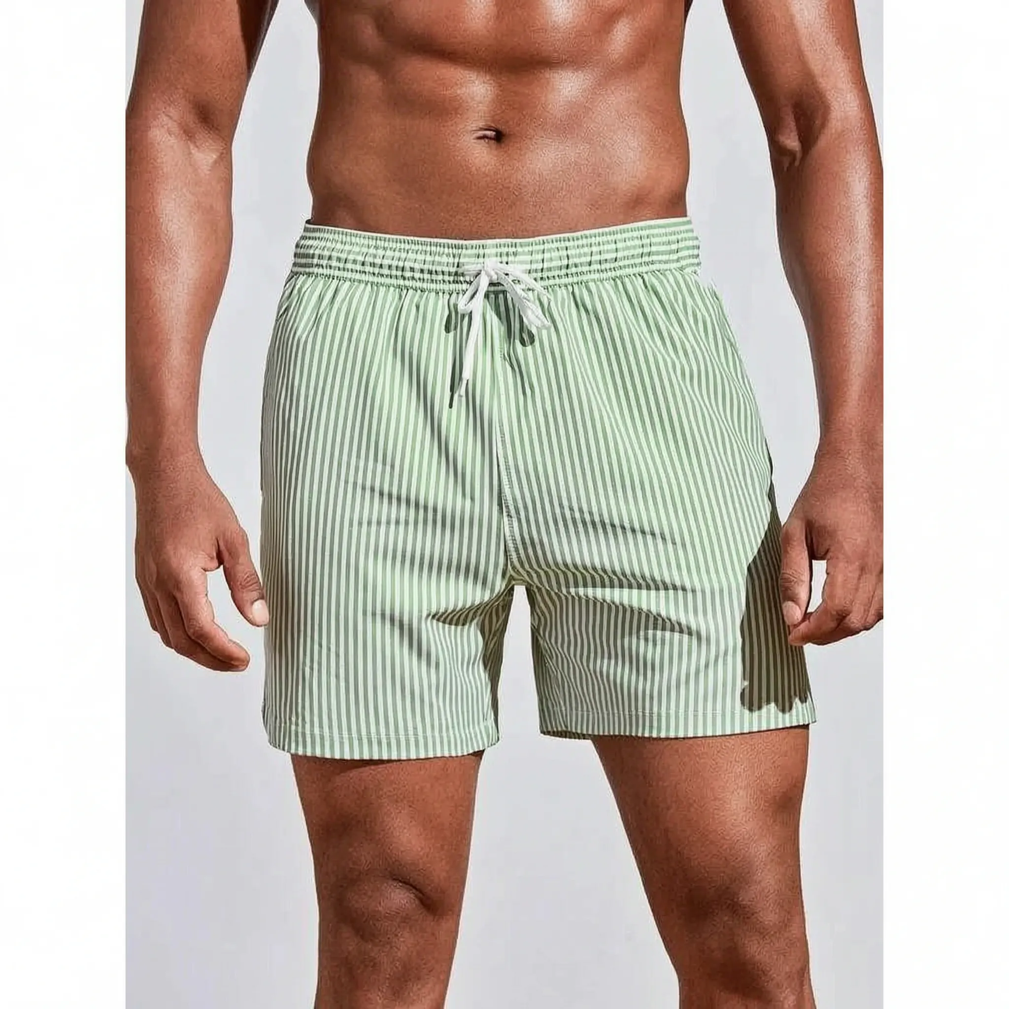 Vevant™ -  Striped Summer Swimming Trunks -  Poolside Lounging