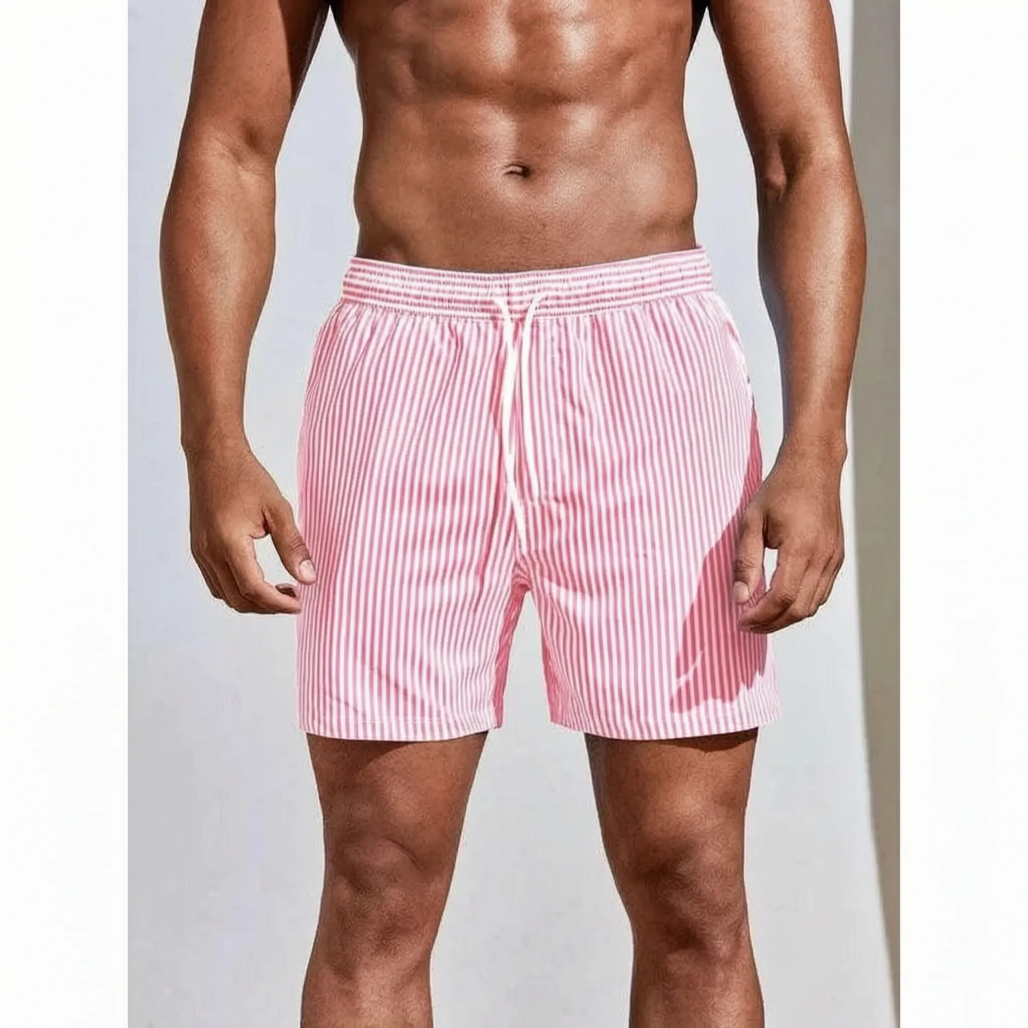 Vevant™ -  Striped Summer Swimming Trunks -  Poolside Lounging