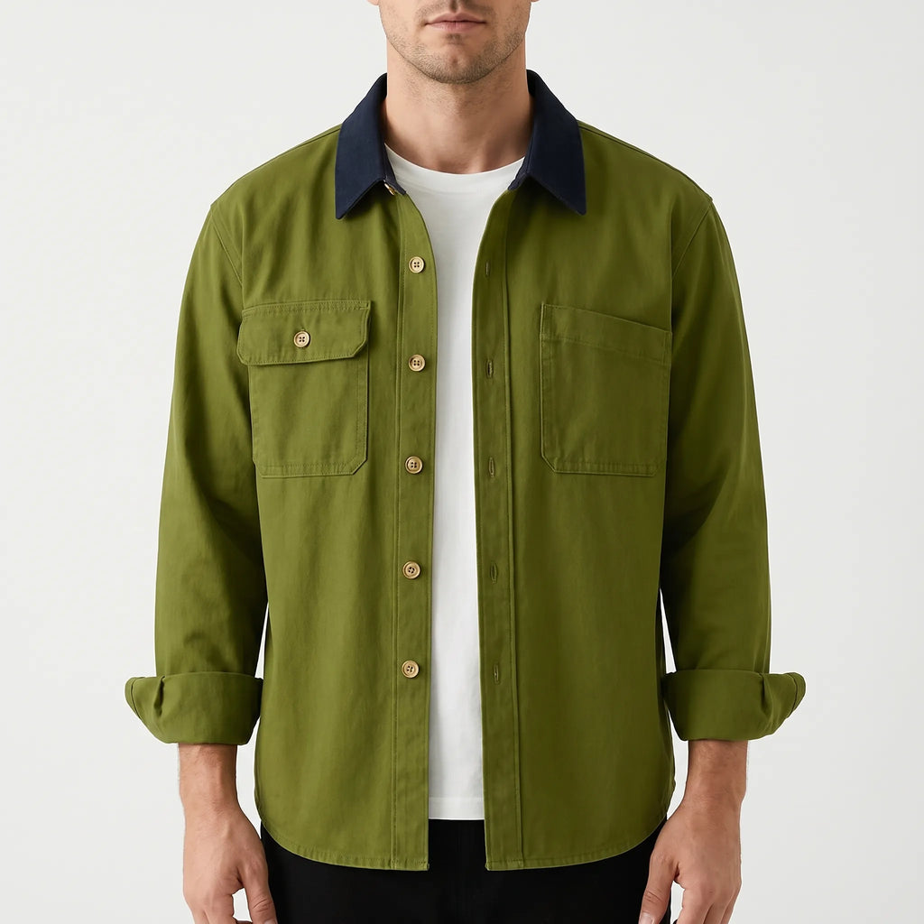 Vexlan™ -  Men's Long-Sleeved Overshirt -  Smart Casual Layering