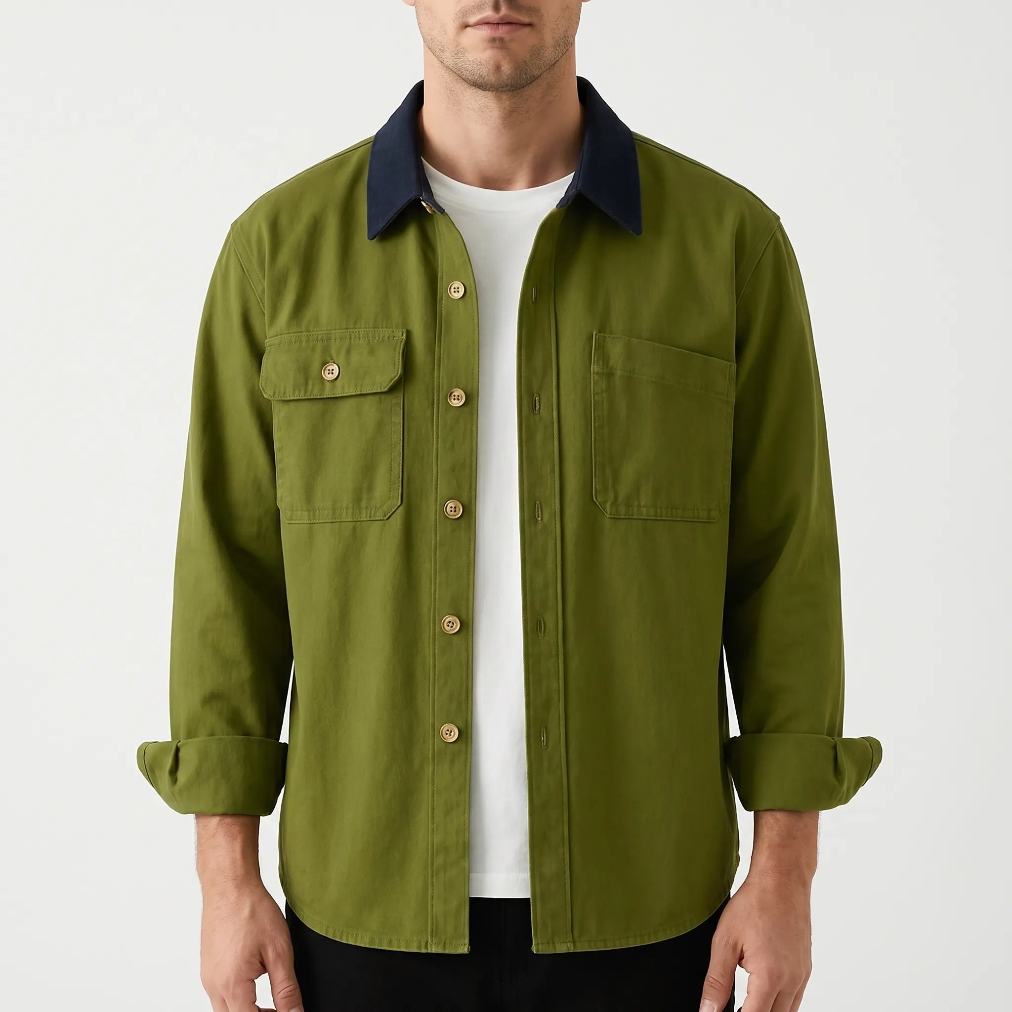 Vexlan™ -  Men's Long-Sleeved Overshirt -  Smart Casual Layering