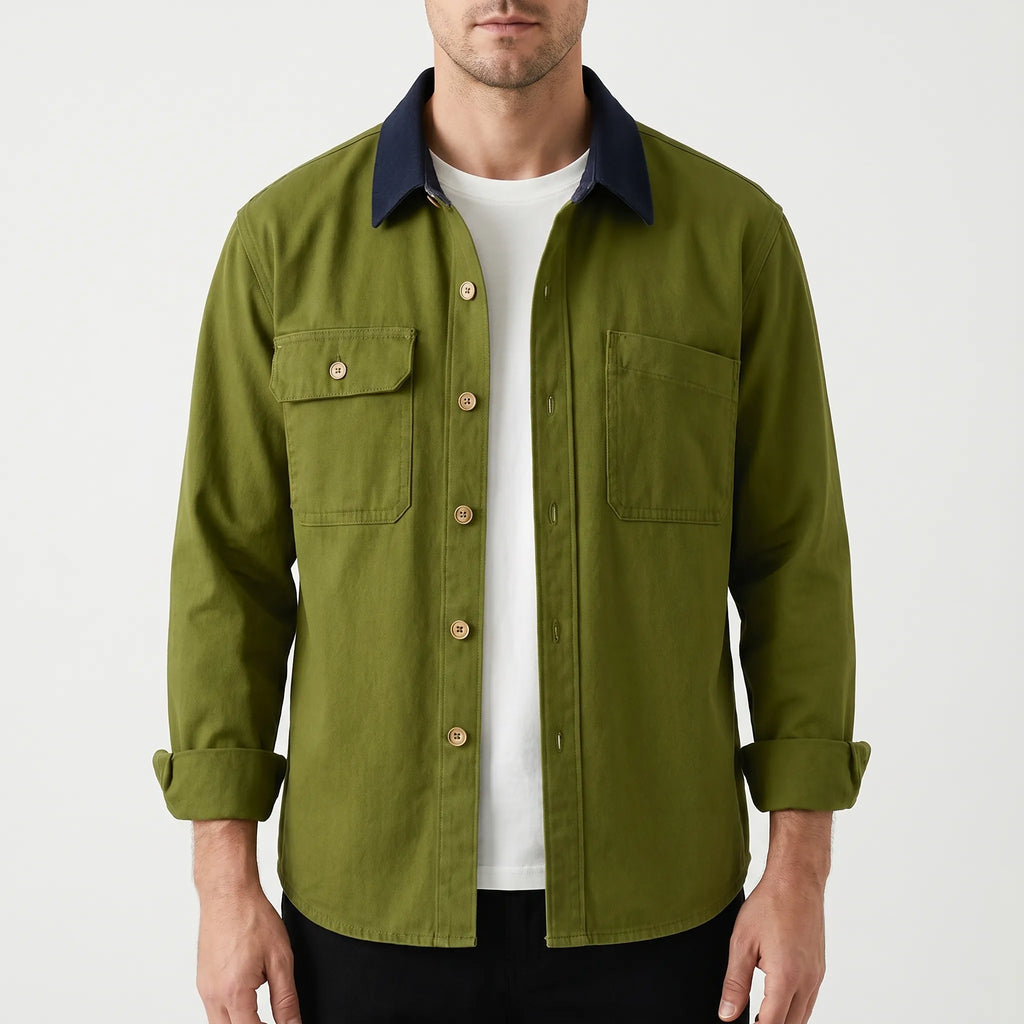 Vexlan™ -  Men's Long-Sleeved Overshirt -  Smart Casual Layering