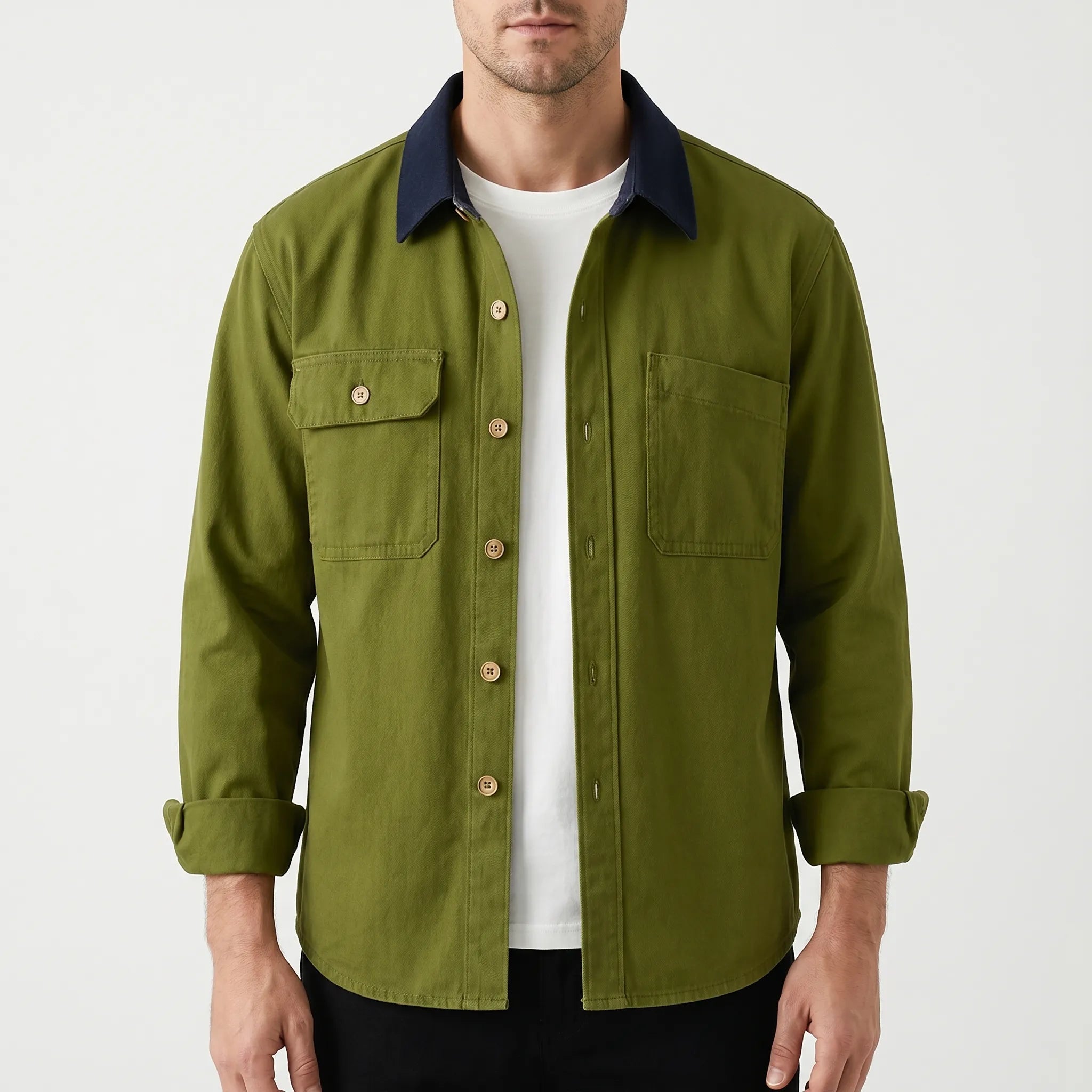 Vexlan™ -  Men's Long-Sleeved Overshirt -  Smart Casual Layering