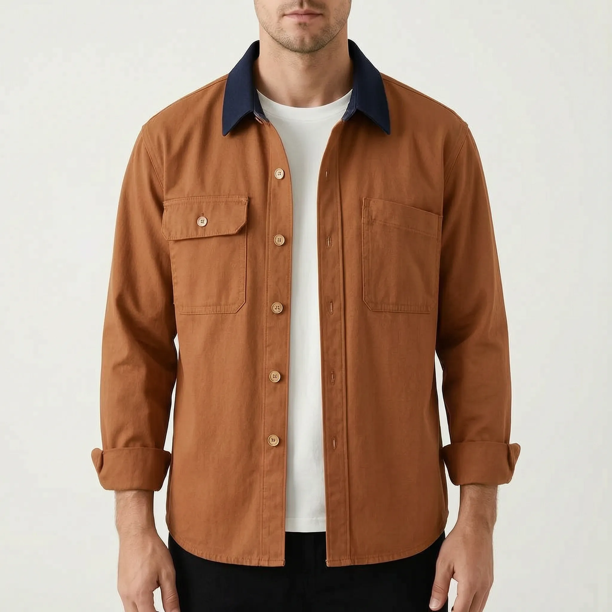 Vexlan™ -  Men's Long-Sleeved Overshirt -  Smart Casual Layering