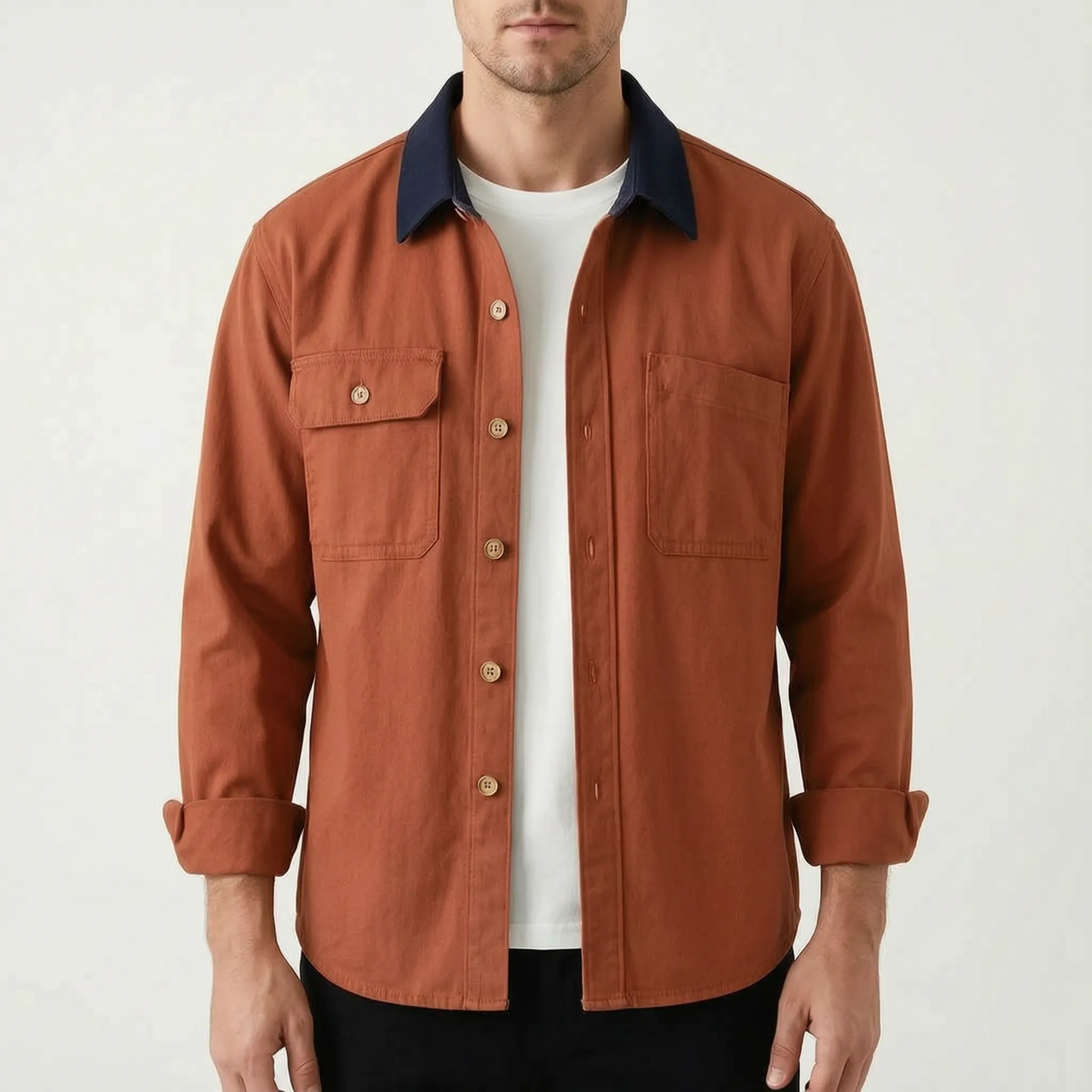 Vexlan™ -  Men's Long-Sleeved Overshirt -  Smart Casual Layering