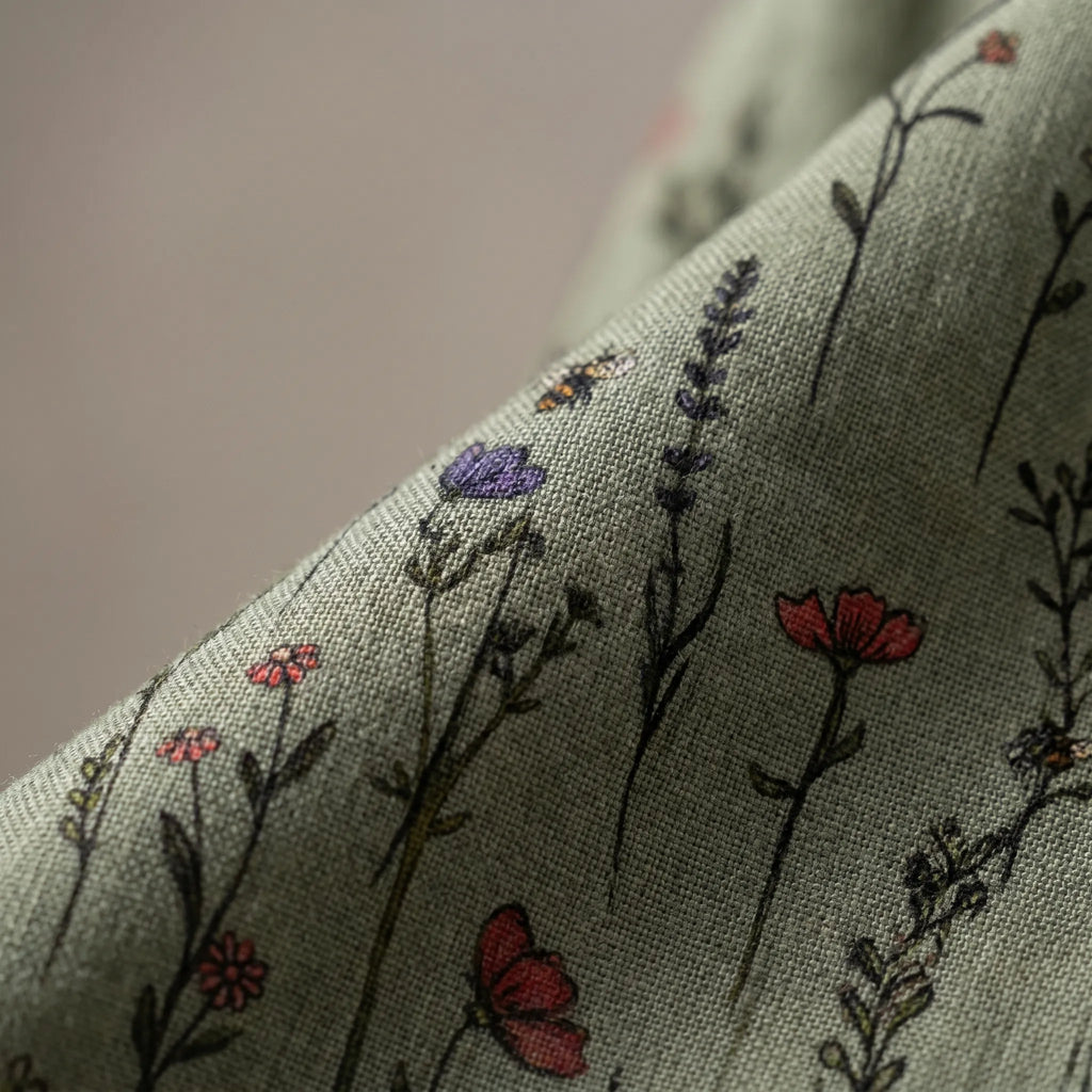 Vintesa™ -  Vintage Print Button-Up Blouse -  Smart-Casual Dressing