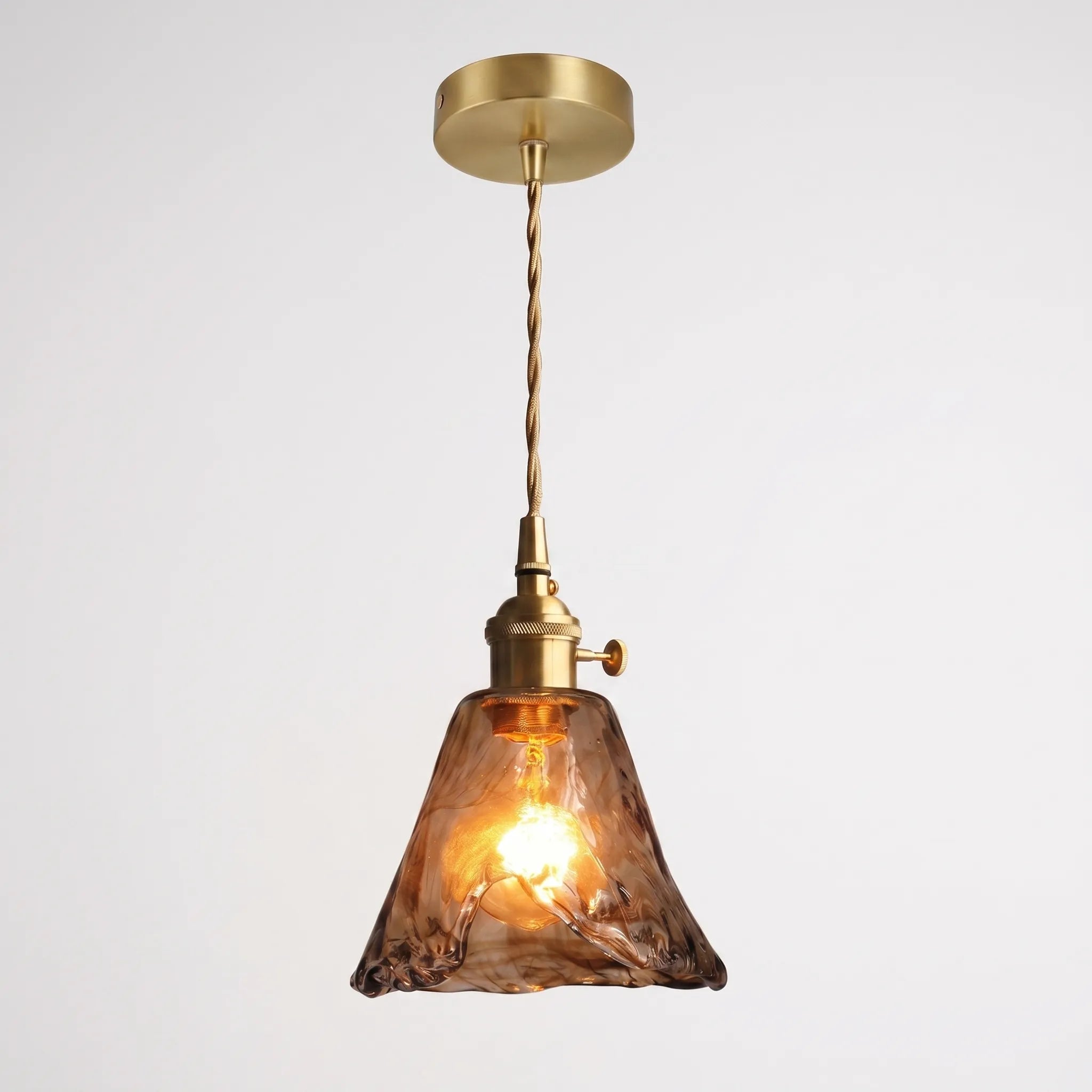 Vintura™ -  Vintage Style Amber Pendant Light -  Accentuating Dining Spaces