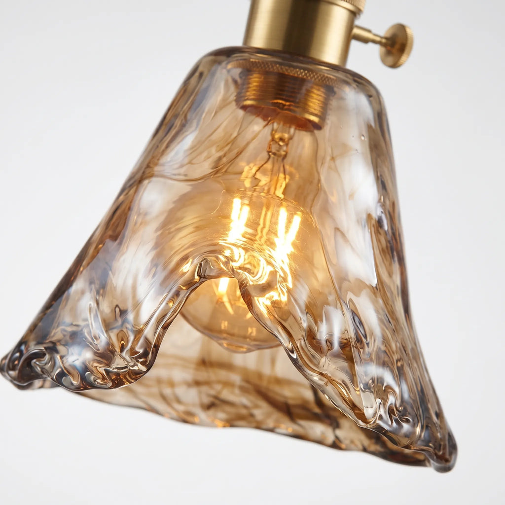 Vintura™ -  Vintage Style Amber Pendant Light -  Accentuating Dining Spaces